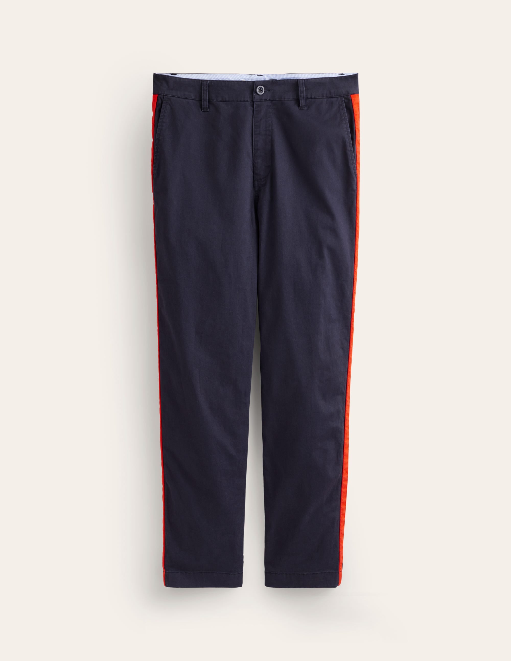 Barnsbury Chino Trousers-Navy Side Stripe - Image 5