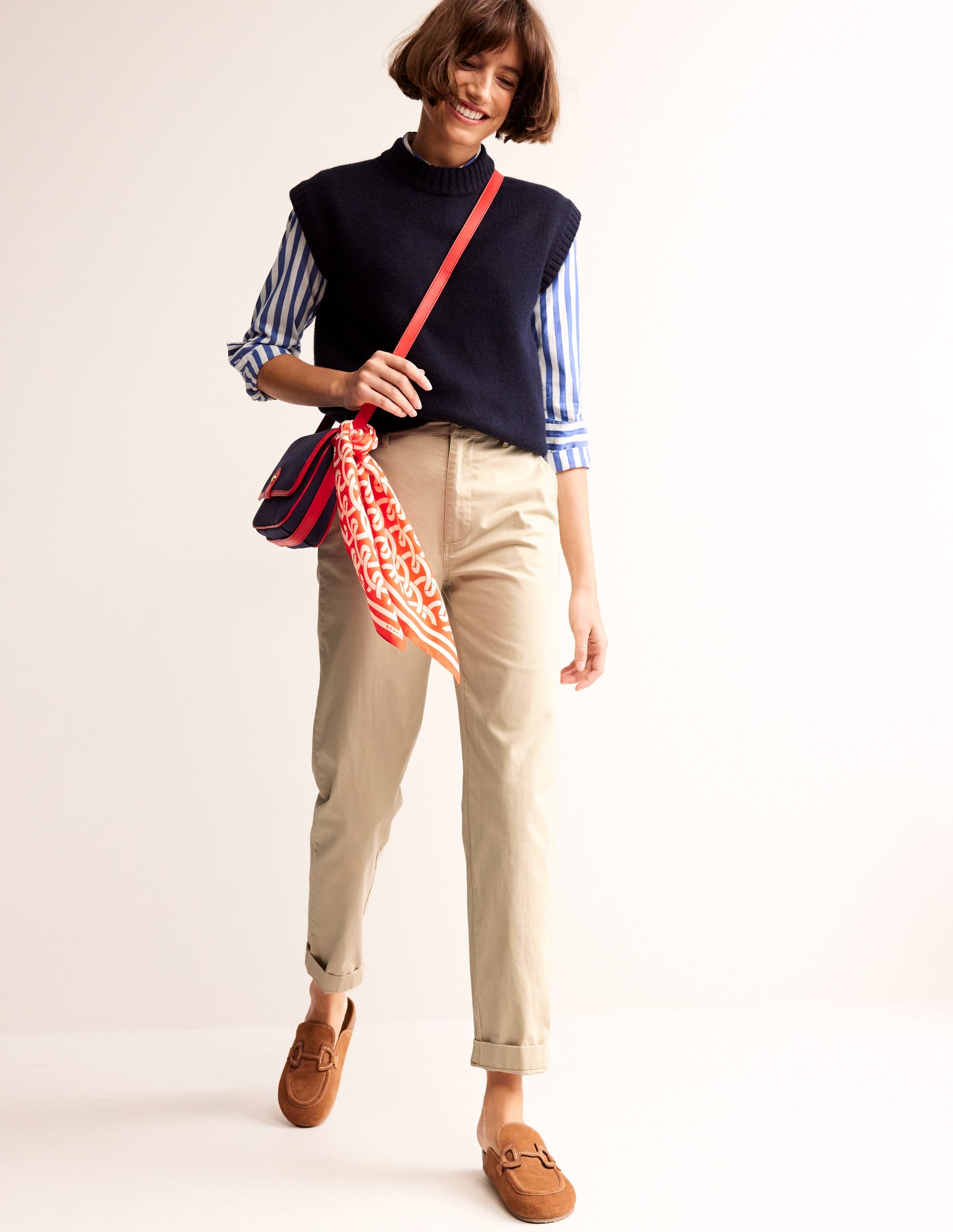 Barnsbury Chino Trousers-Neutral - Image 1