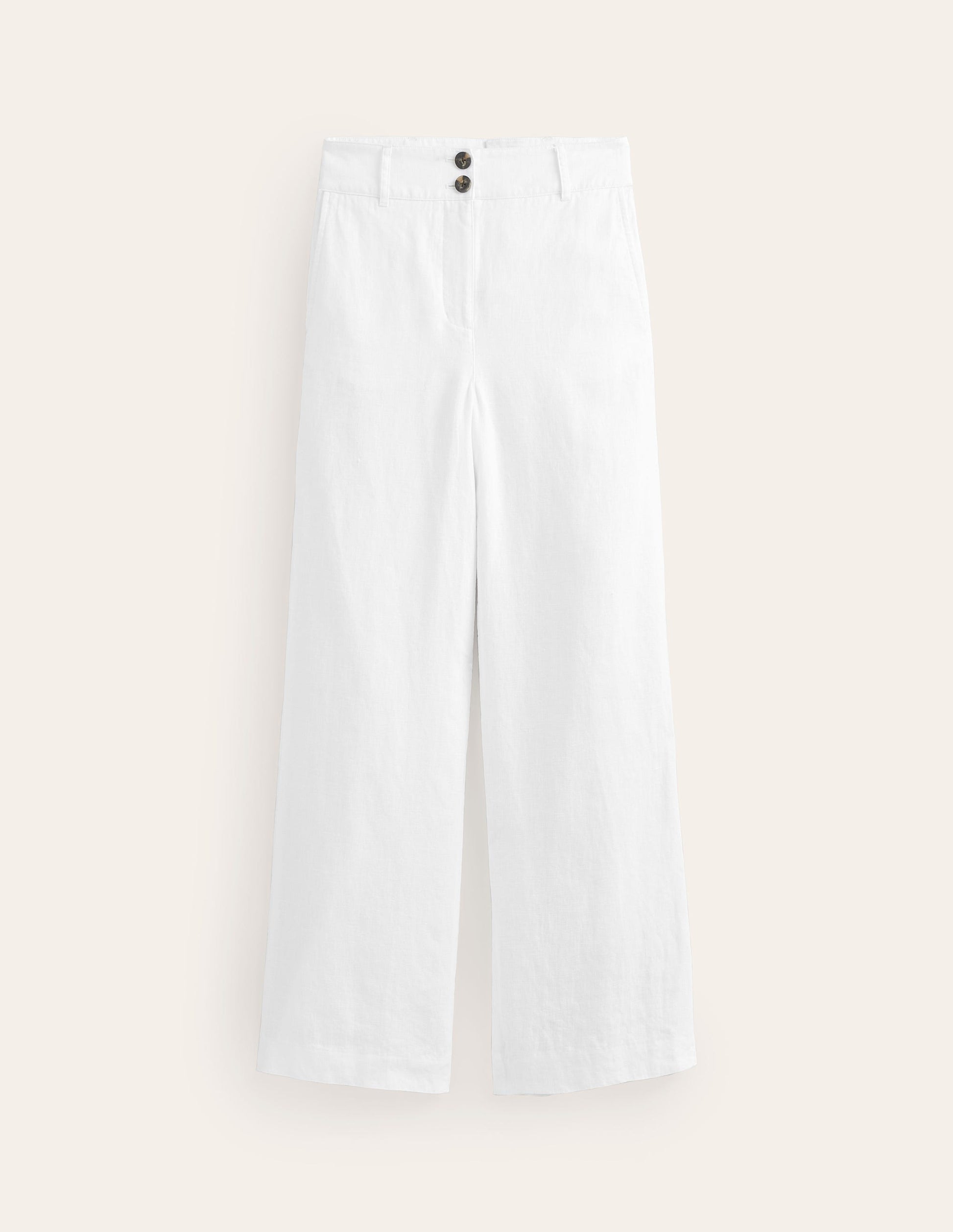 Westbourne Linen Trousers-White-5