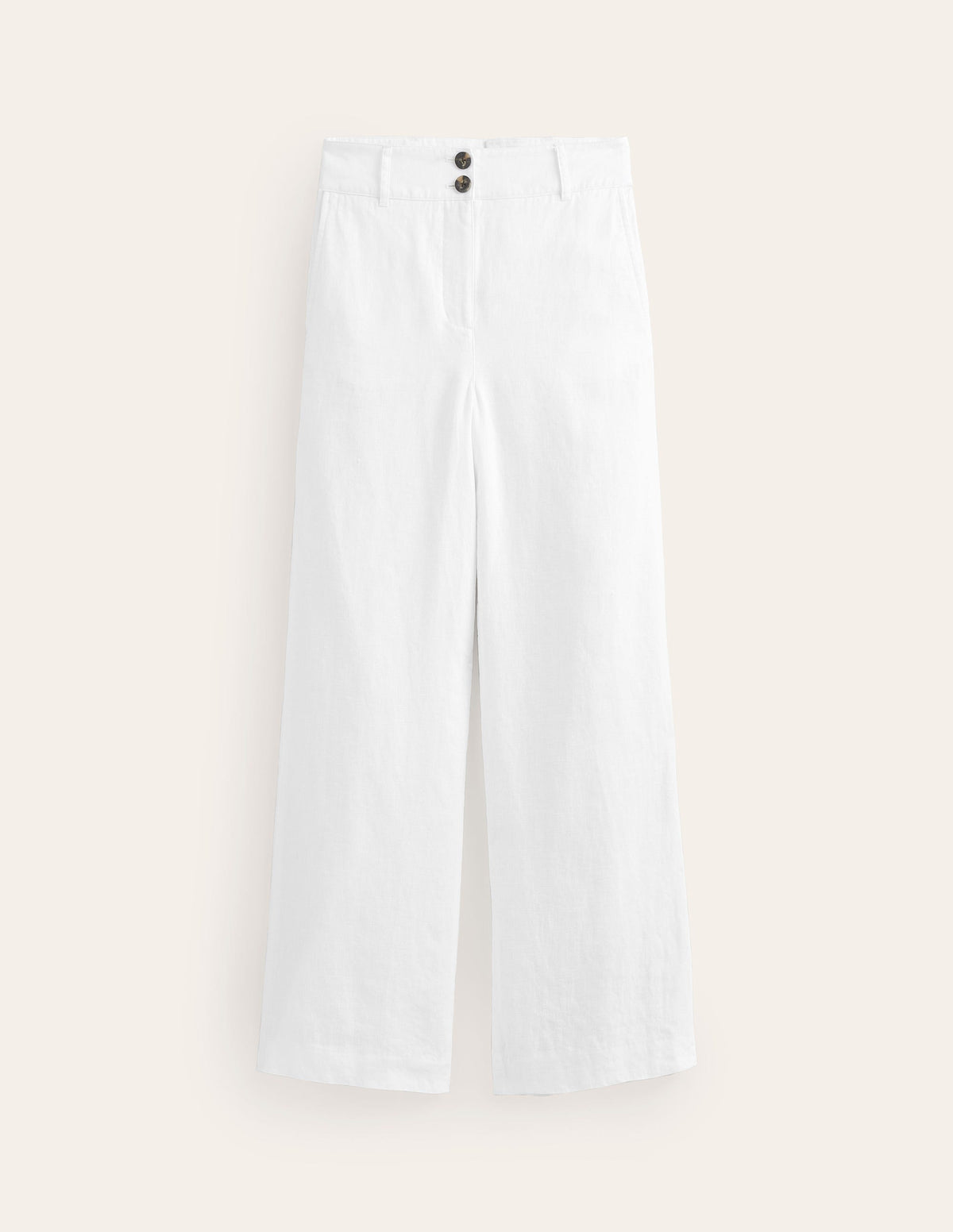 Westbourne Linen Trousers-White - Image 5