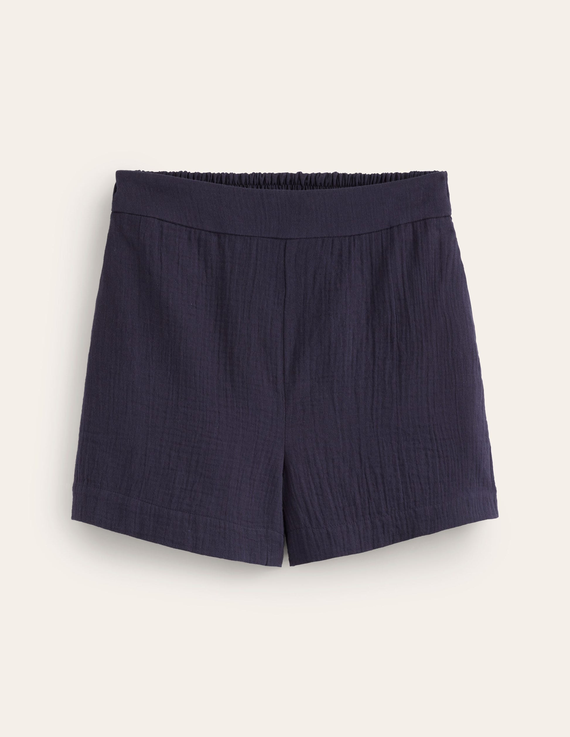 Double Cloth Shorts-Navy-5
