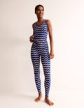 High Waist Pocket Leggings-Surf The Web, Diamond Terrace