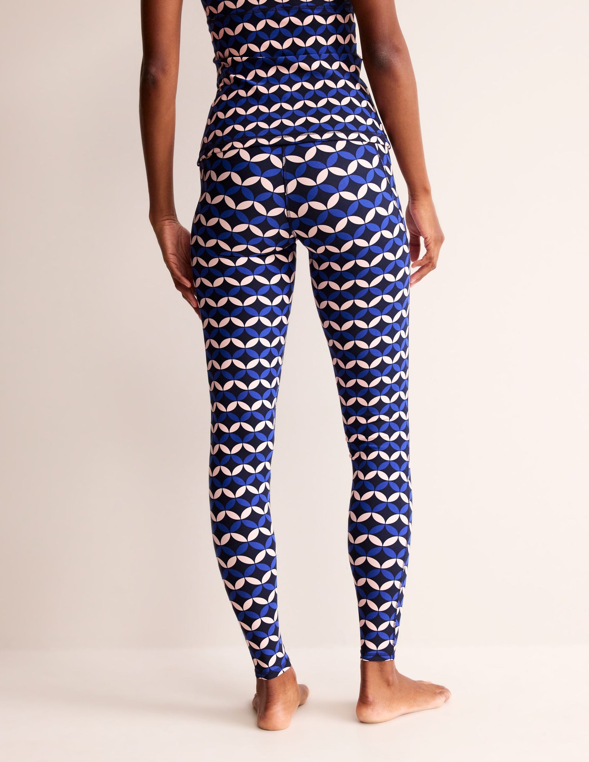 High Waist Pocket Leggings-Surf The Web, Diamond Terrace-3