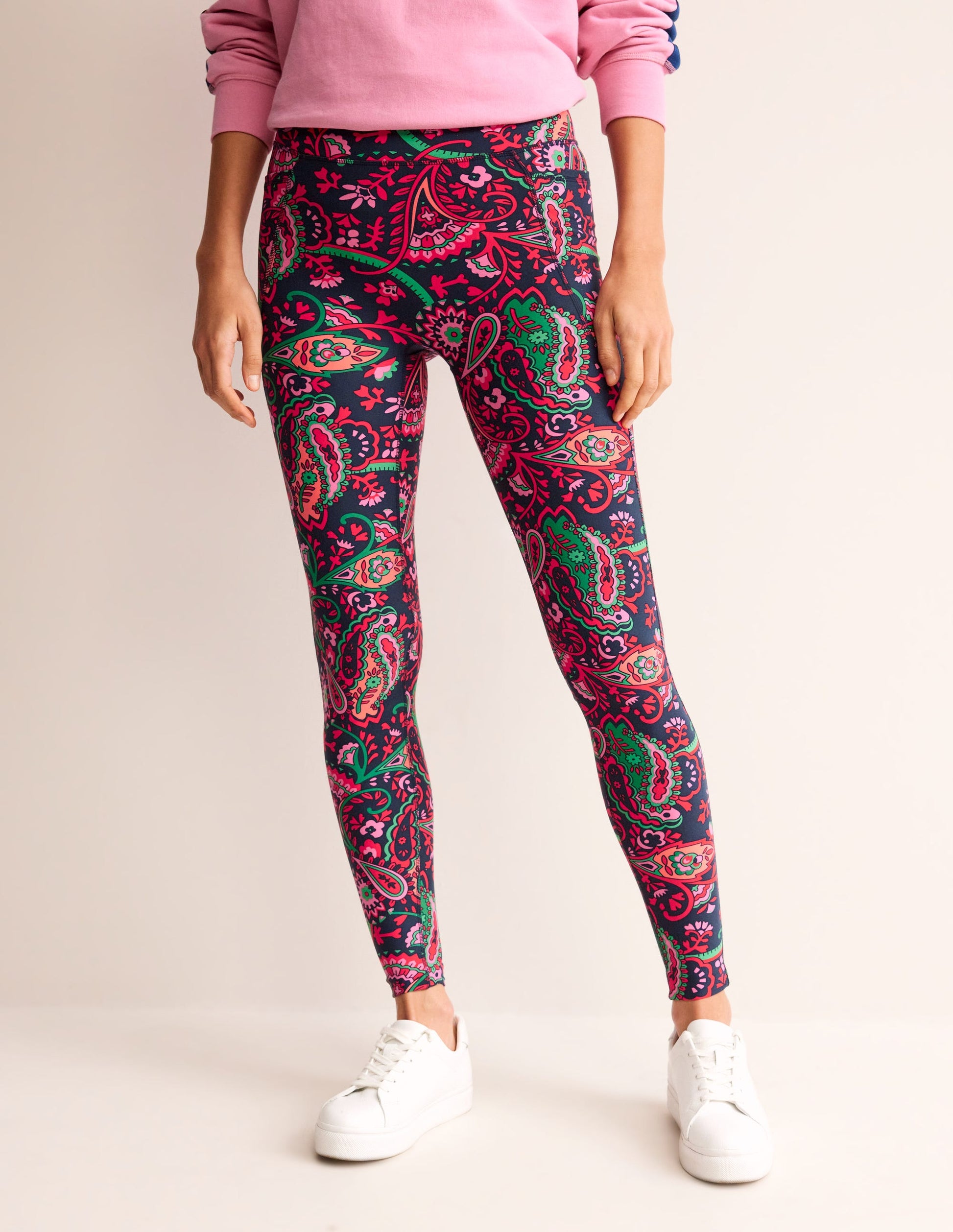 High Waist Pocket Leggings-French Navy, Fantastical-4