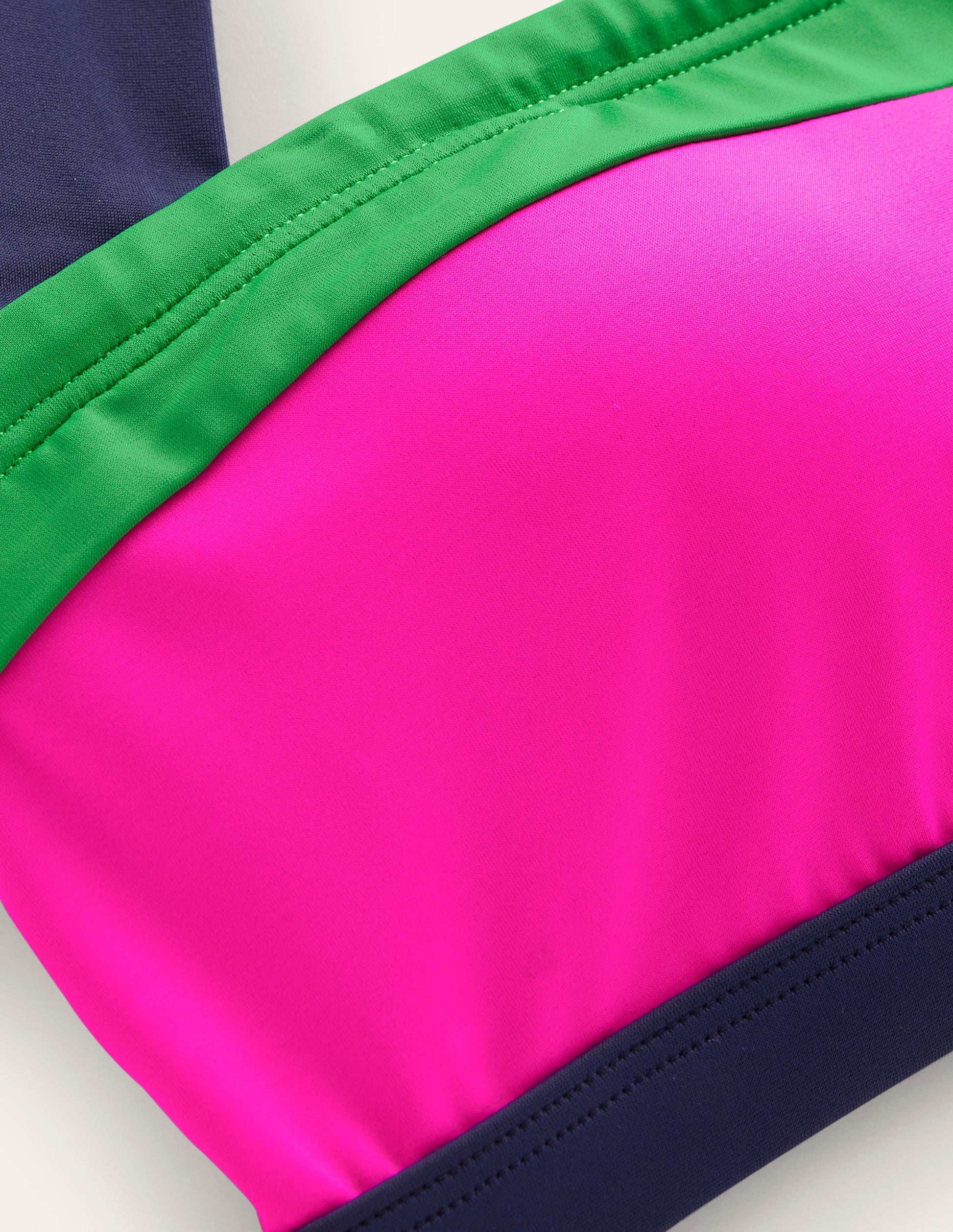 Santorini Bikini Top-Super Pink Colourblock-6