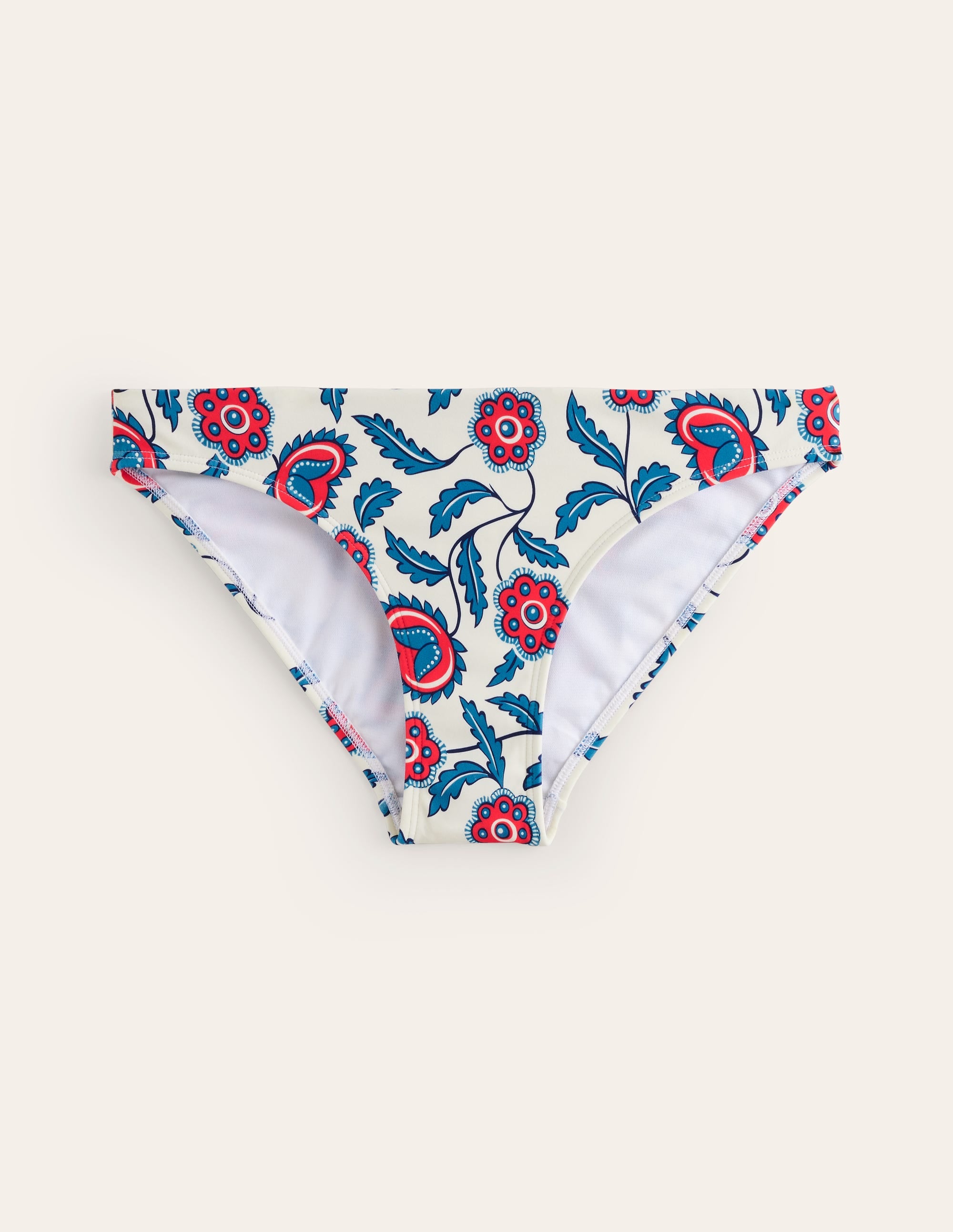 Classic Bikini Bottoms-Ivory, Floret Vine - Image 5