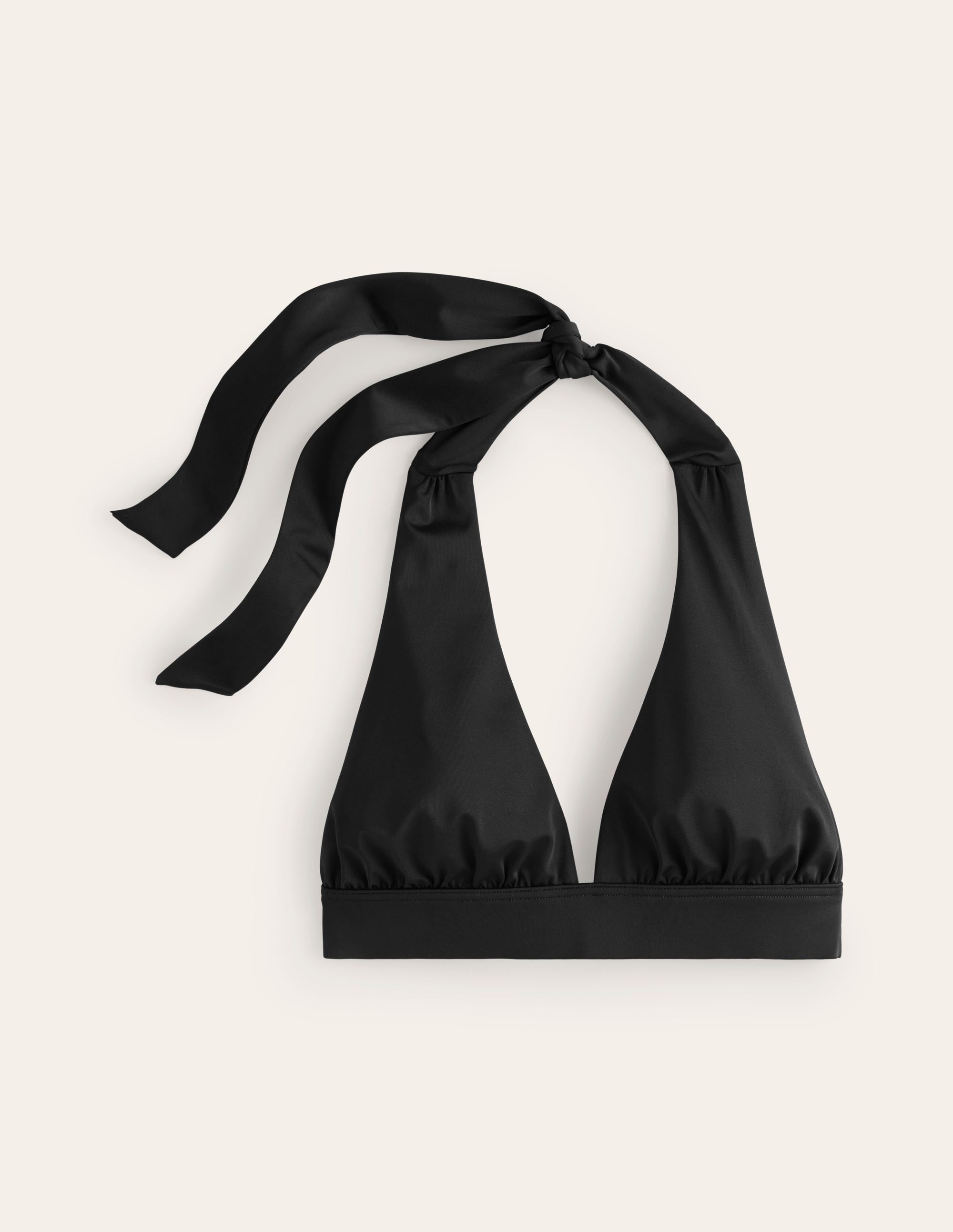 Merano Deep V-neck Bikini Top-Black - Image 5