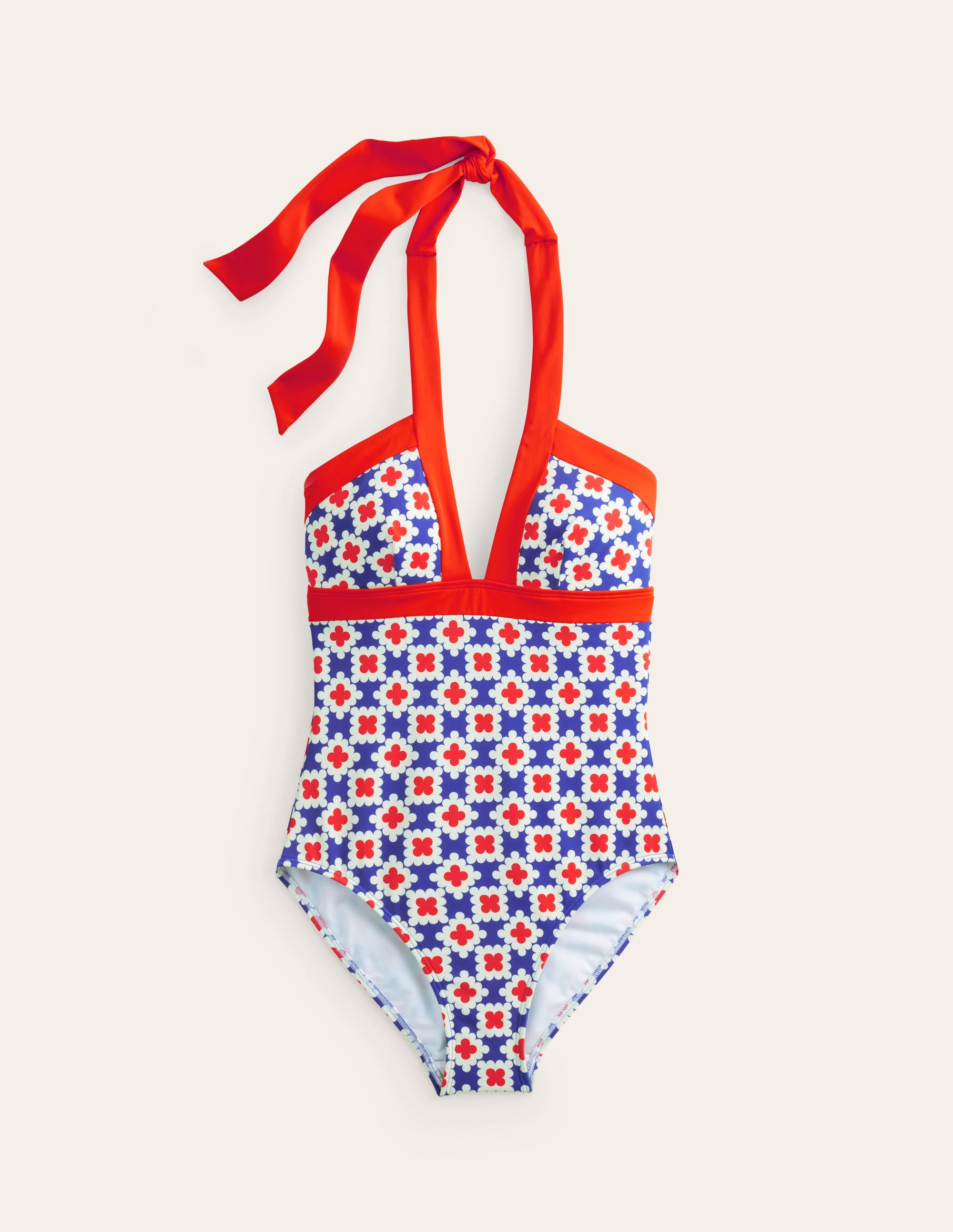 Ithaca Halter Swimsuit-Surf The Web, Abstract Tile - Image 5