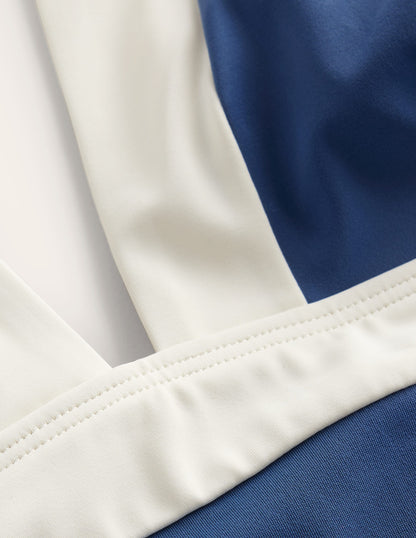 Ithaca Halter Swimsuit-Globe/ Ivory Colourblock-7