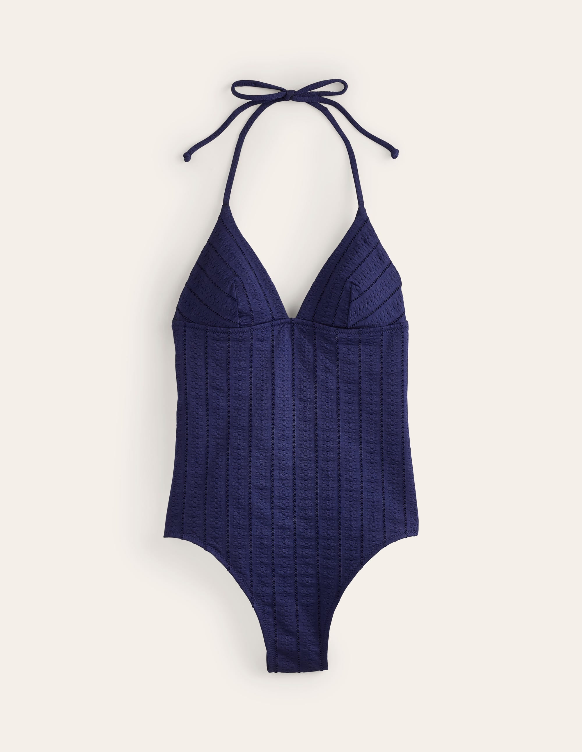 Symi String Swimsuit-Navy Floral Texture - Image 5
