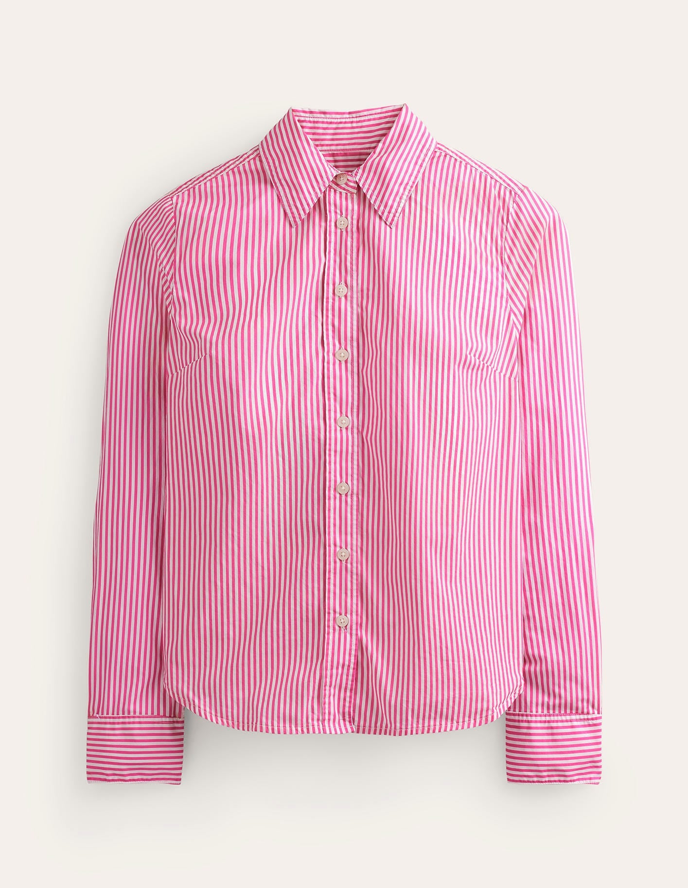 Sienna Cotton Shirt-Sangria Sunset and Ivory-6