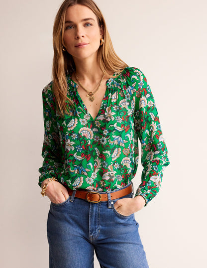 Grace Top-Green, Botanical Bunch-1