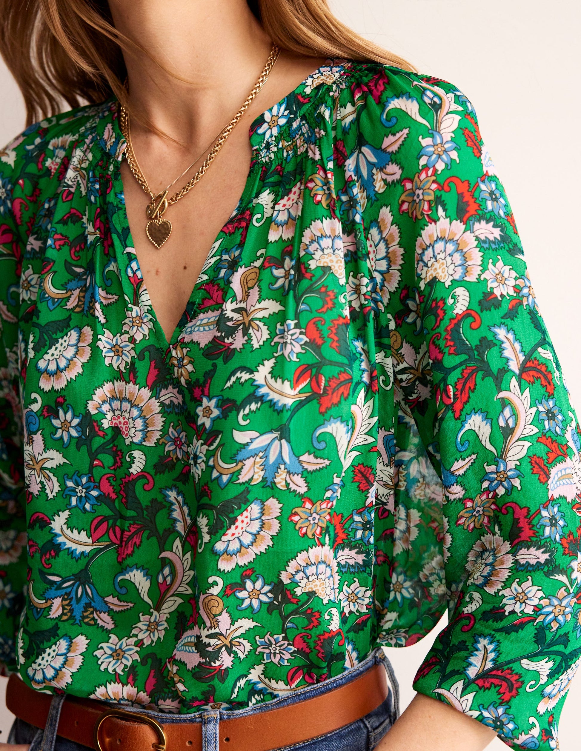 Grace Top-Green, Botanical Bunch-2