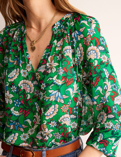 Grace Top-Green, Botanical Bunch-2