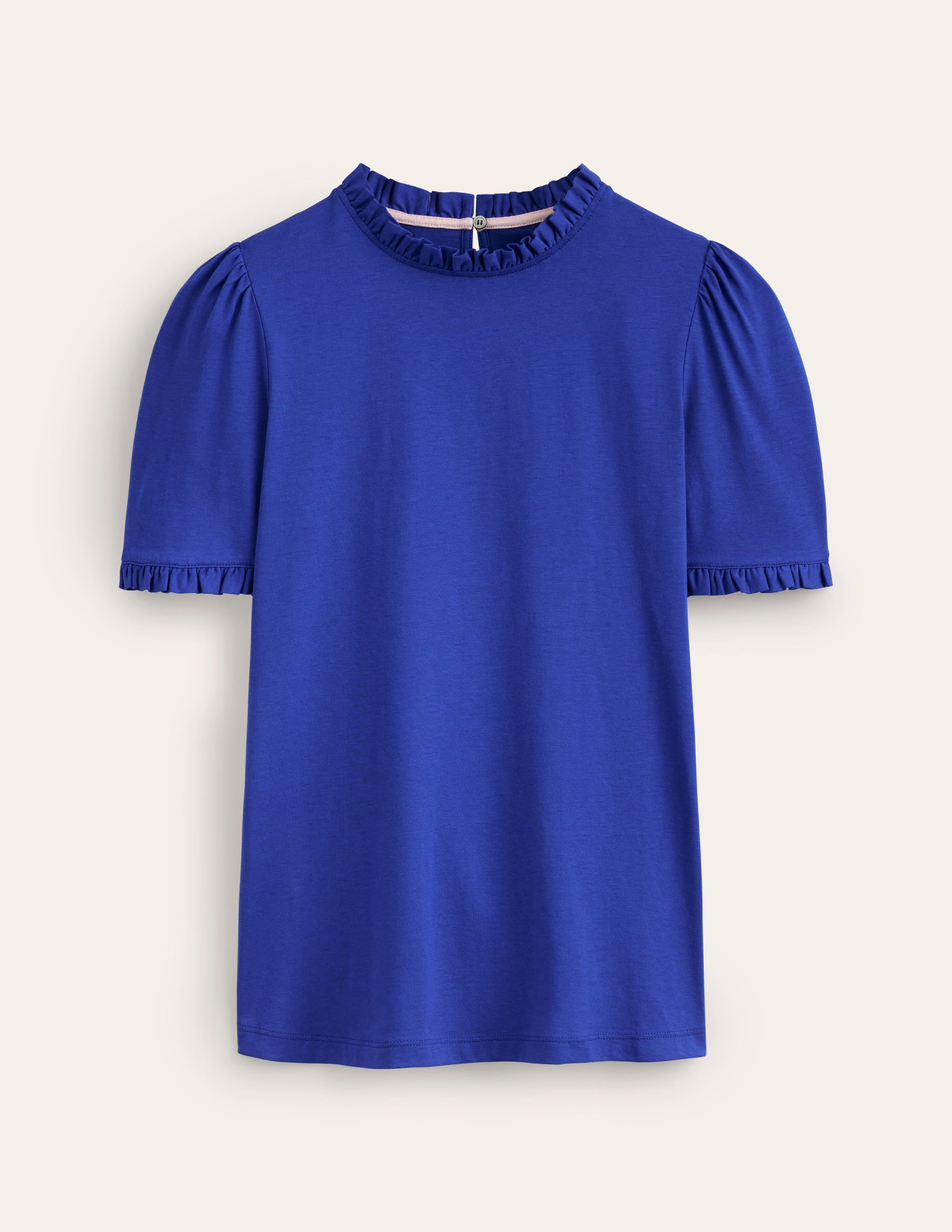 Supersoft Frill Detail T-shirt-Surf the Web - Image 5