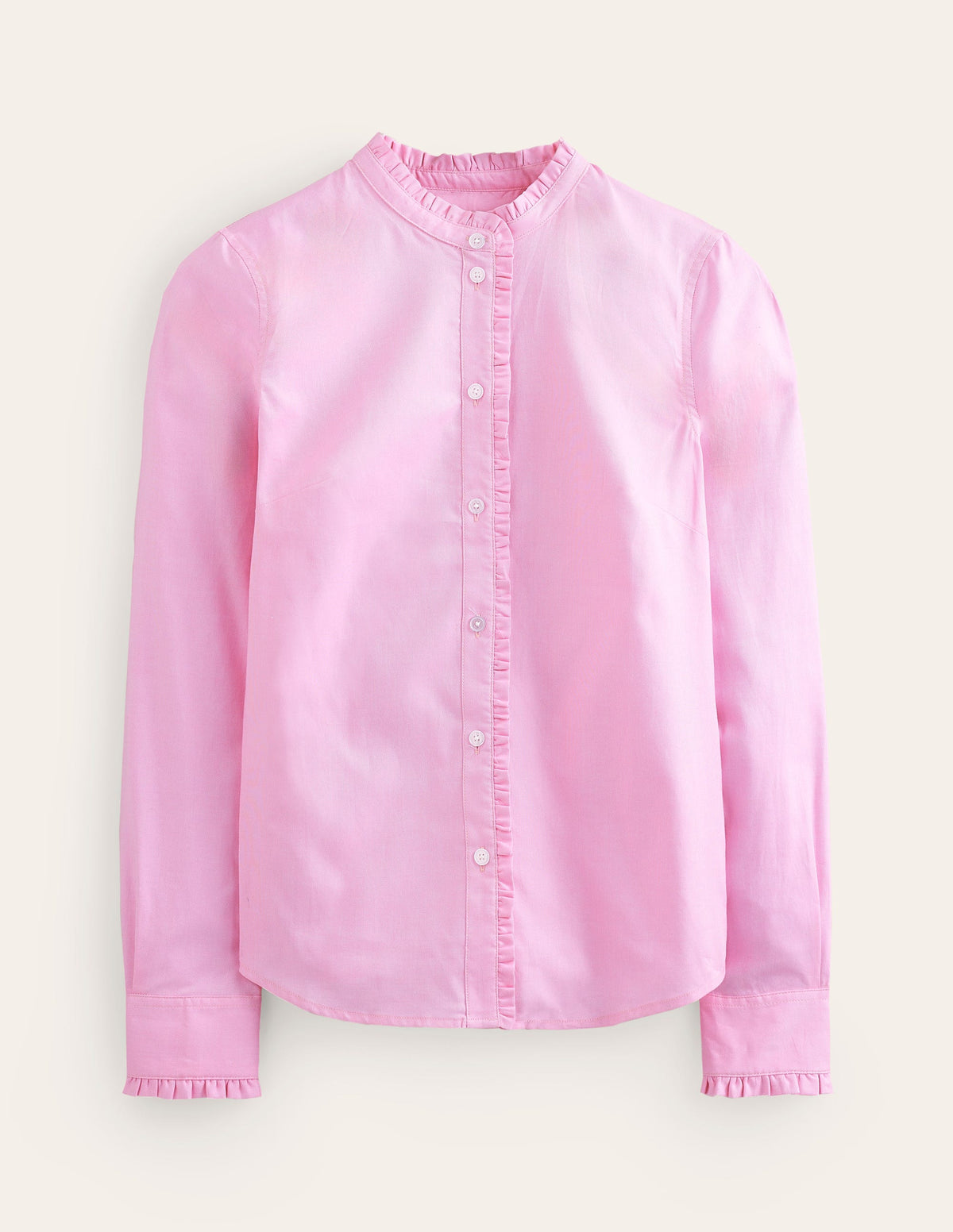 Phoebe Cotton Shirt-Pink Oxford - Image 5