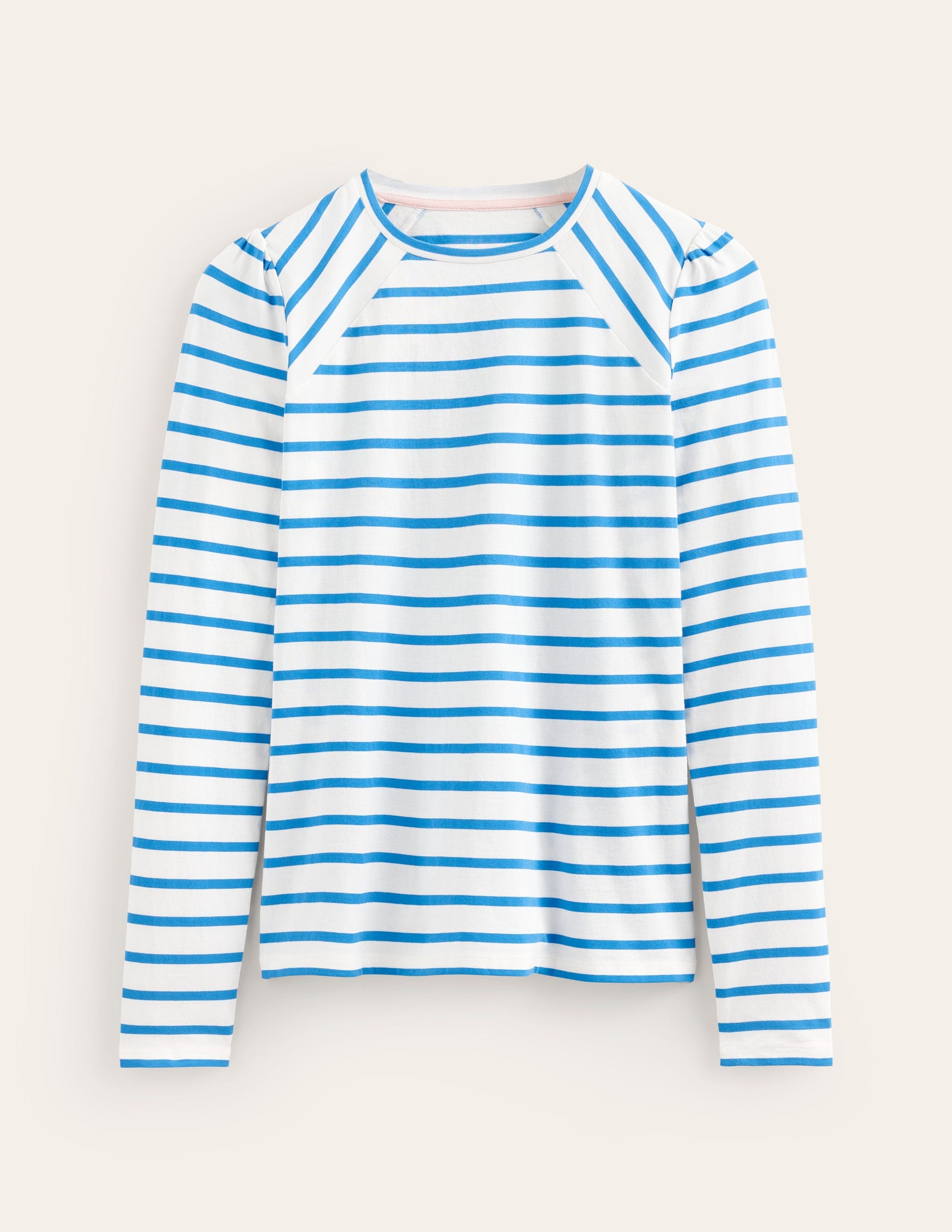 Arabella Stripe T-Shirt-Brilliant Blue-5