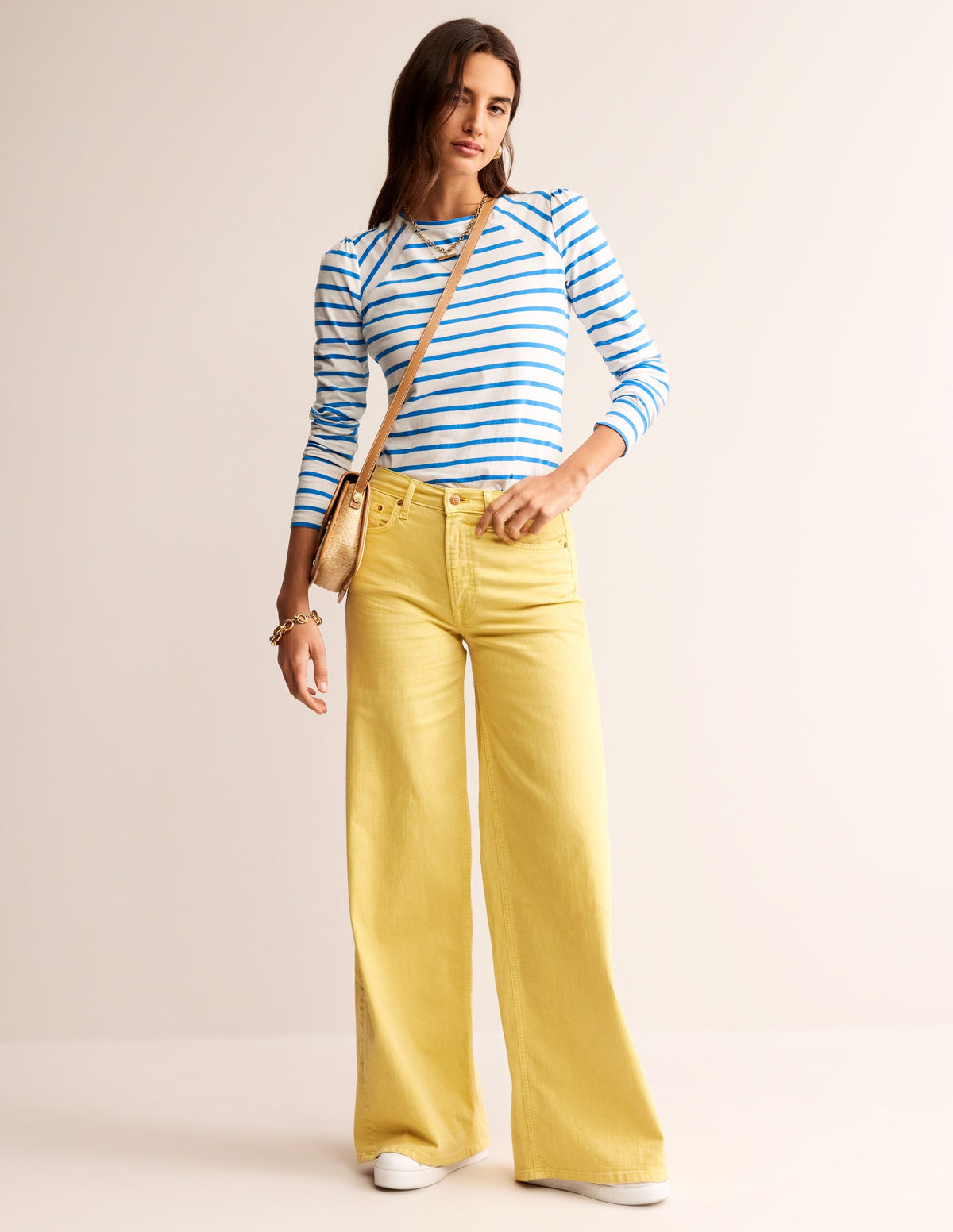 Arabella Stripe T-Shirt-Brilliant Blue - Image 4
