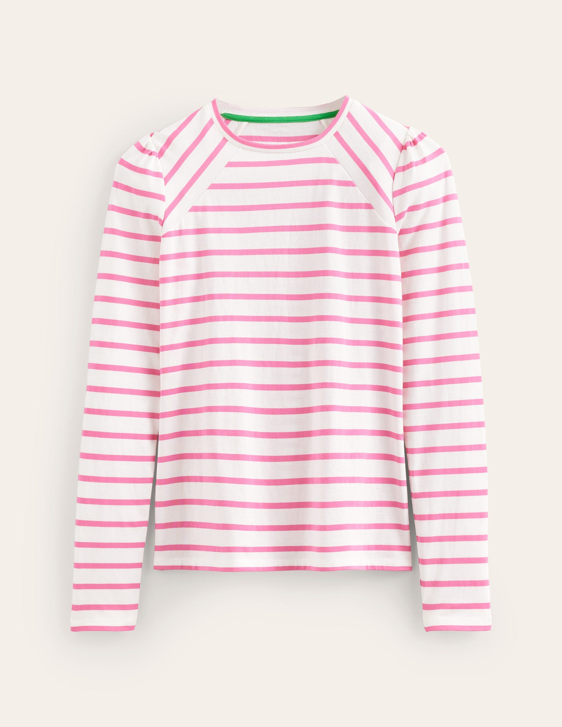 Arabella Stripe T-Shirt-Sangria Sunset-5