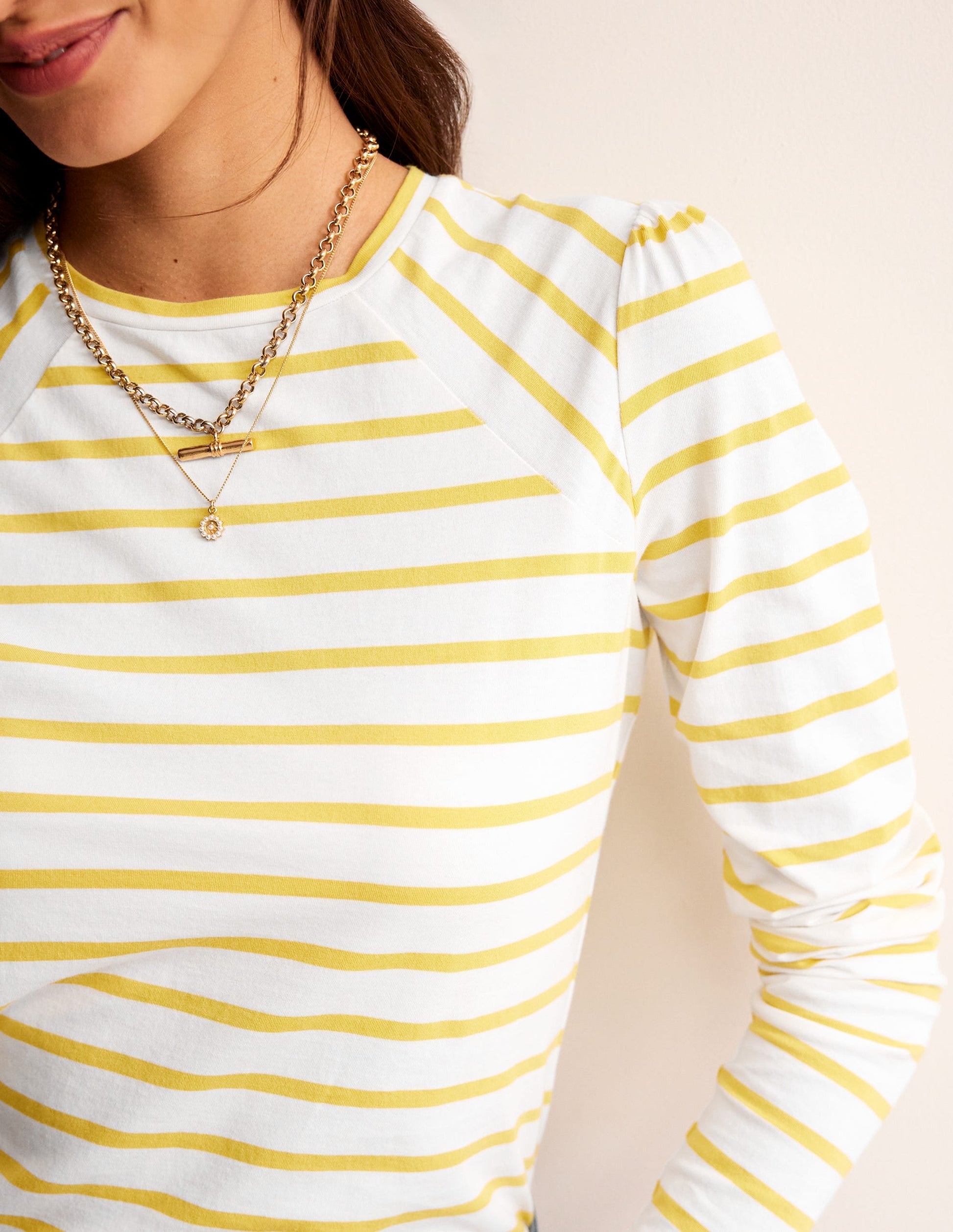 Arabella Stripe T-Shirt-Passion Fruit-2