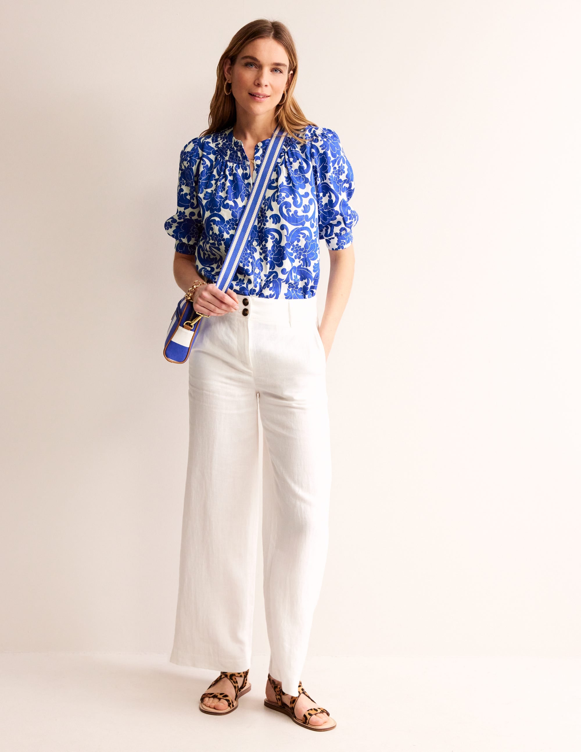 Ada Linen Top-Surf the Web, Opulent Whirl - Image 4