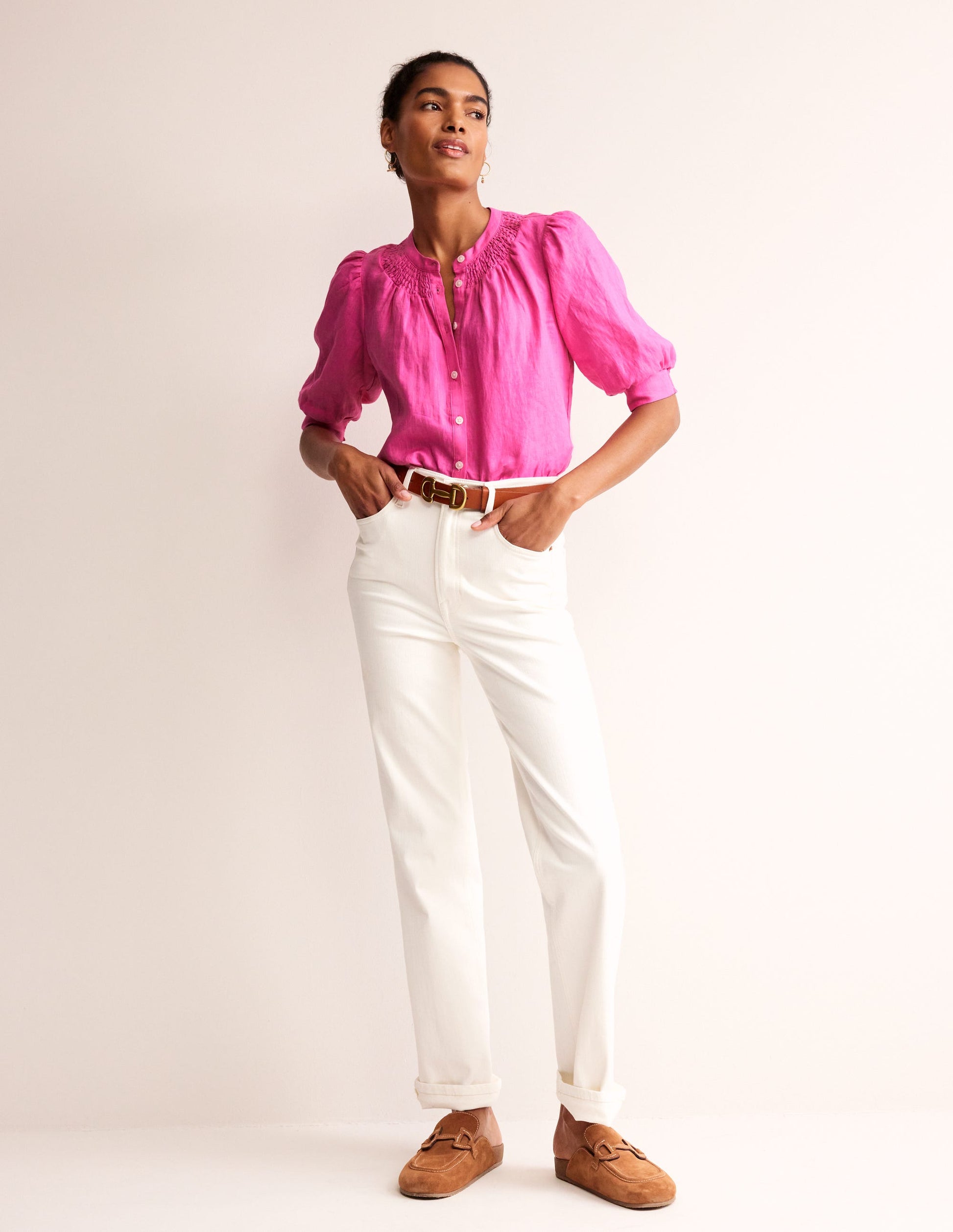 Ada Linen Top-Pop Pansy-4