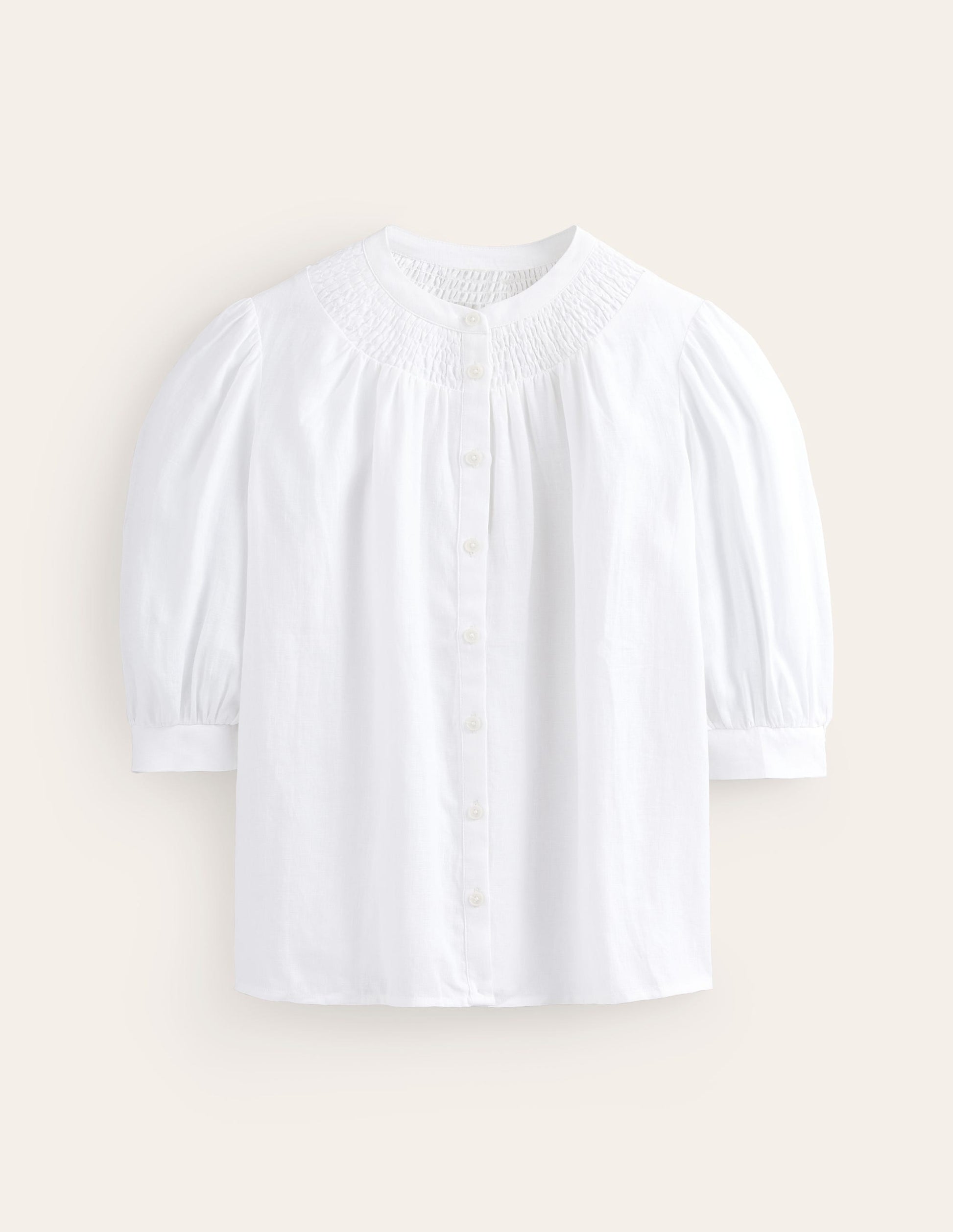 Ada Linen Top-White-7