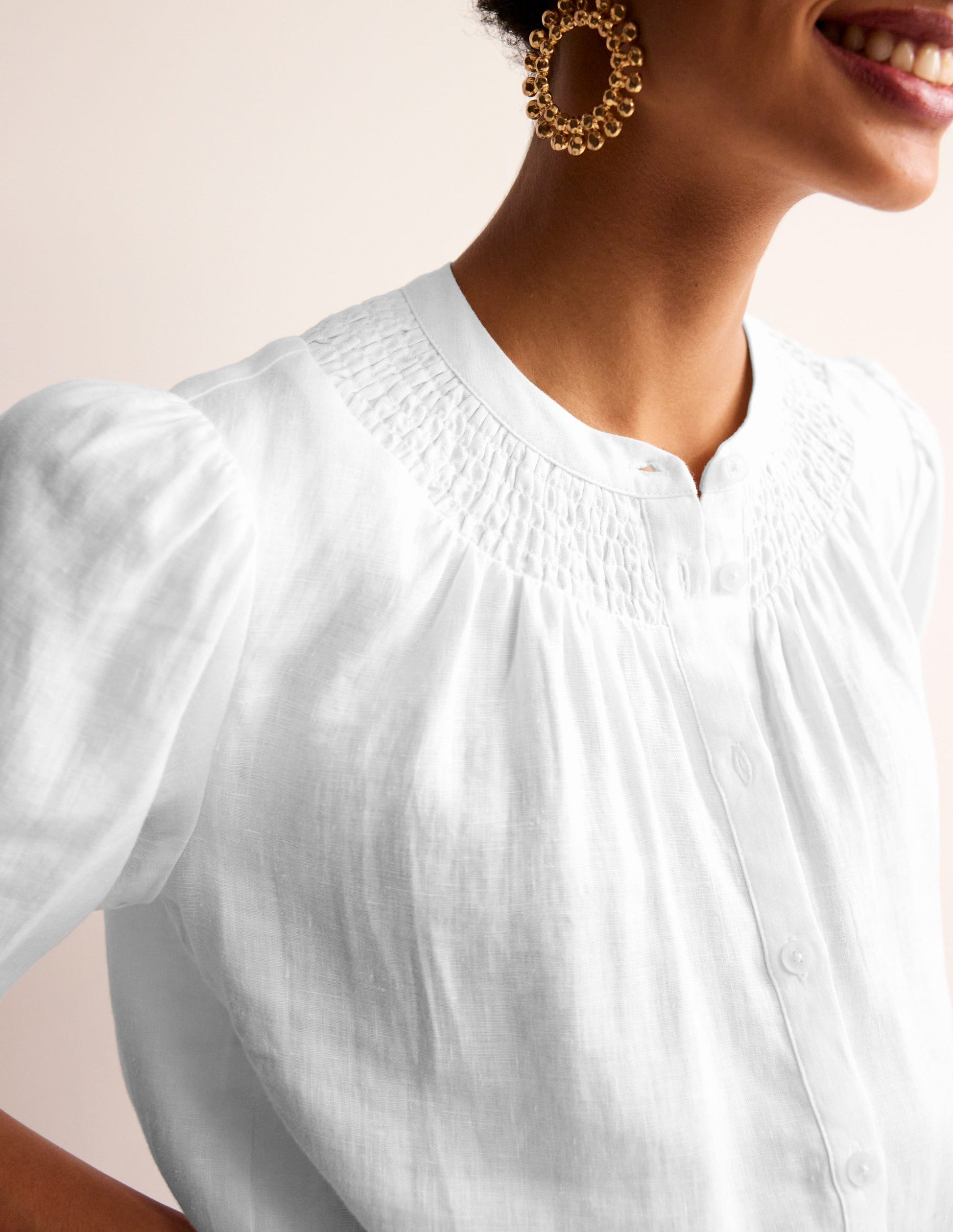 Ada Linen Top-White-2