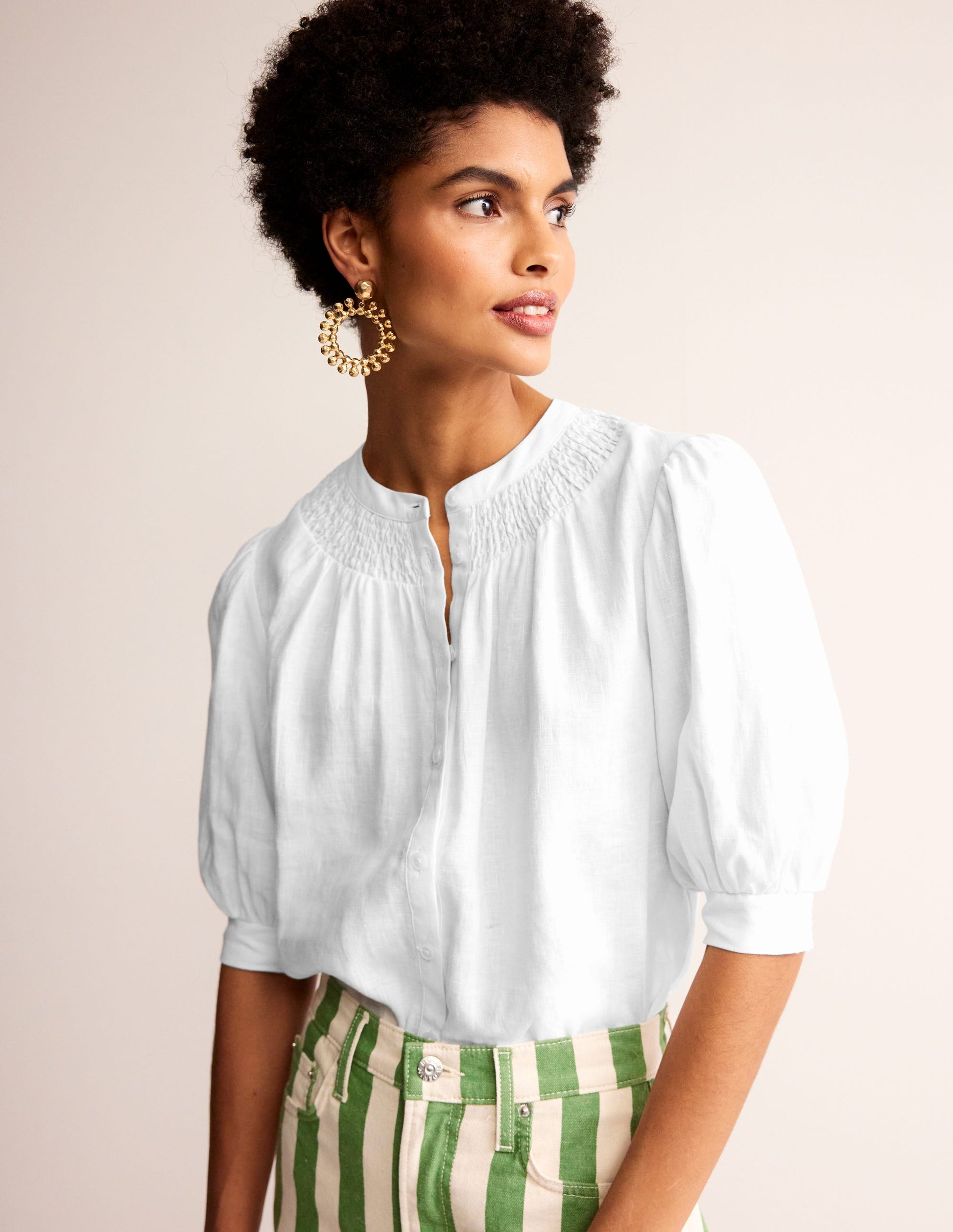 Ada Linen Top-White-3