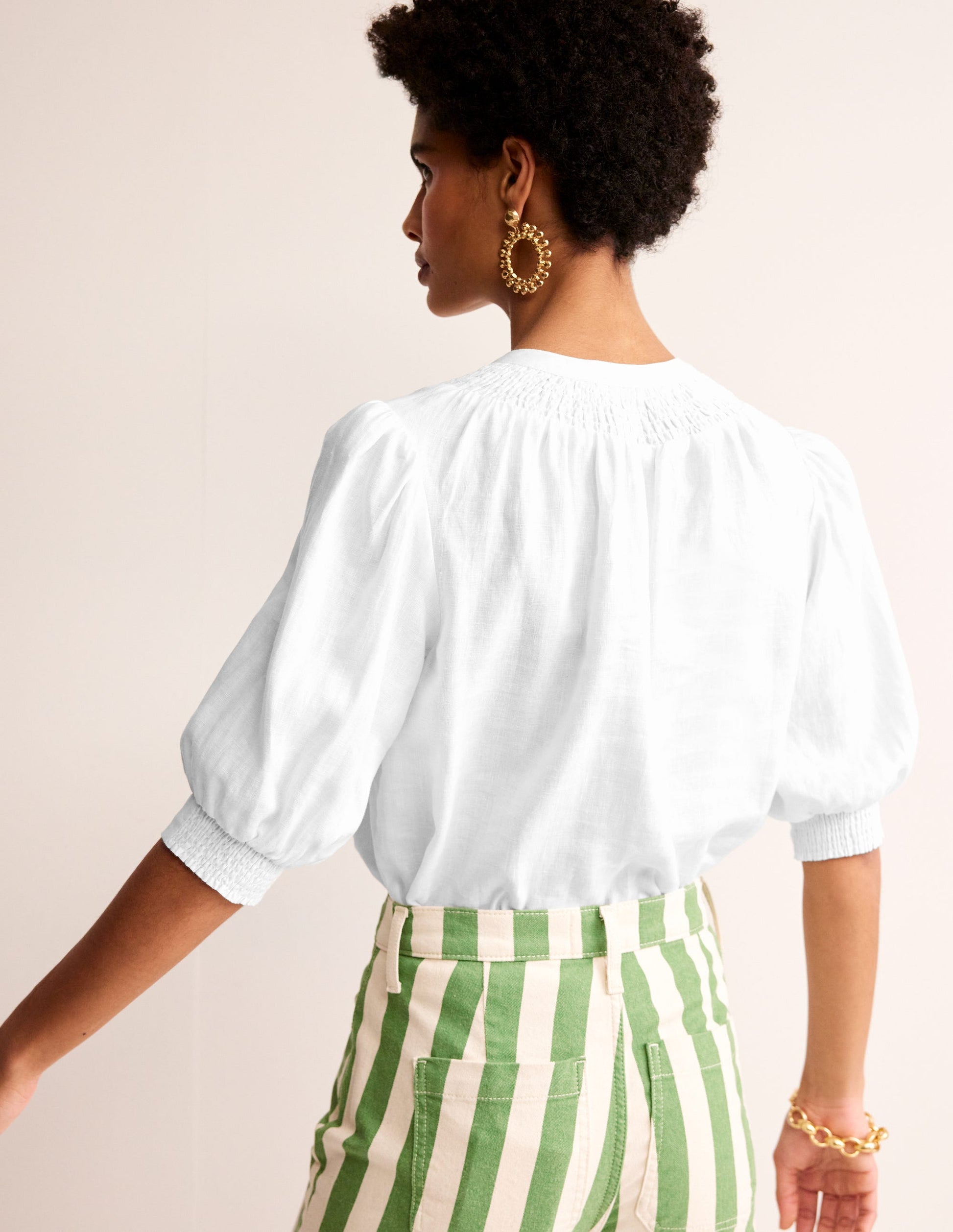 Ada Linen Top-White-4