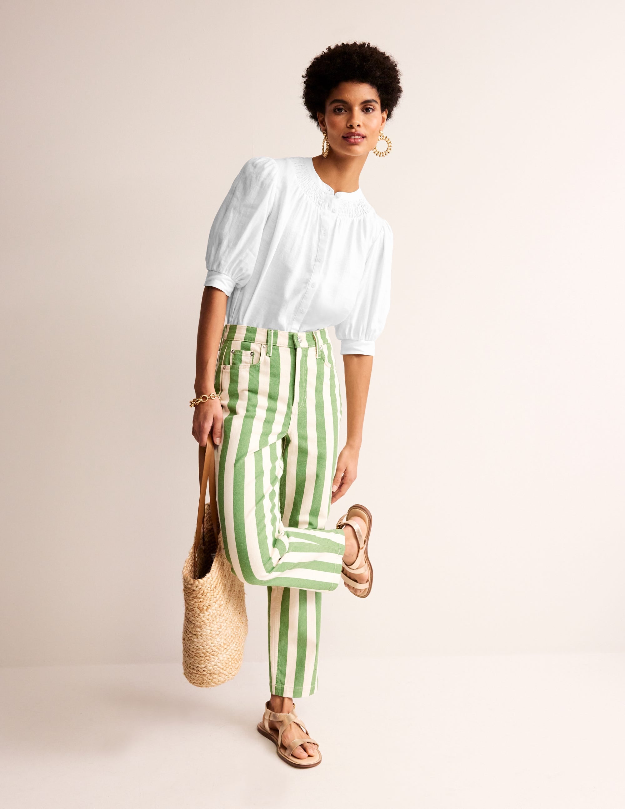 Ada Linen Top-White - Image 5