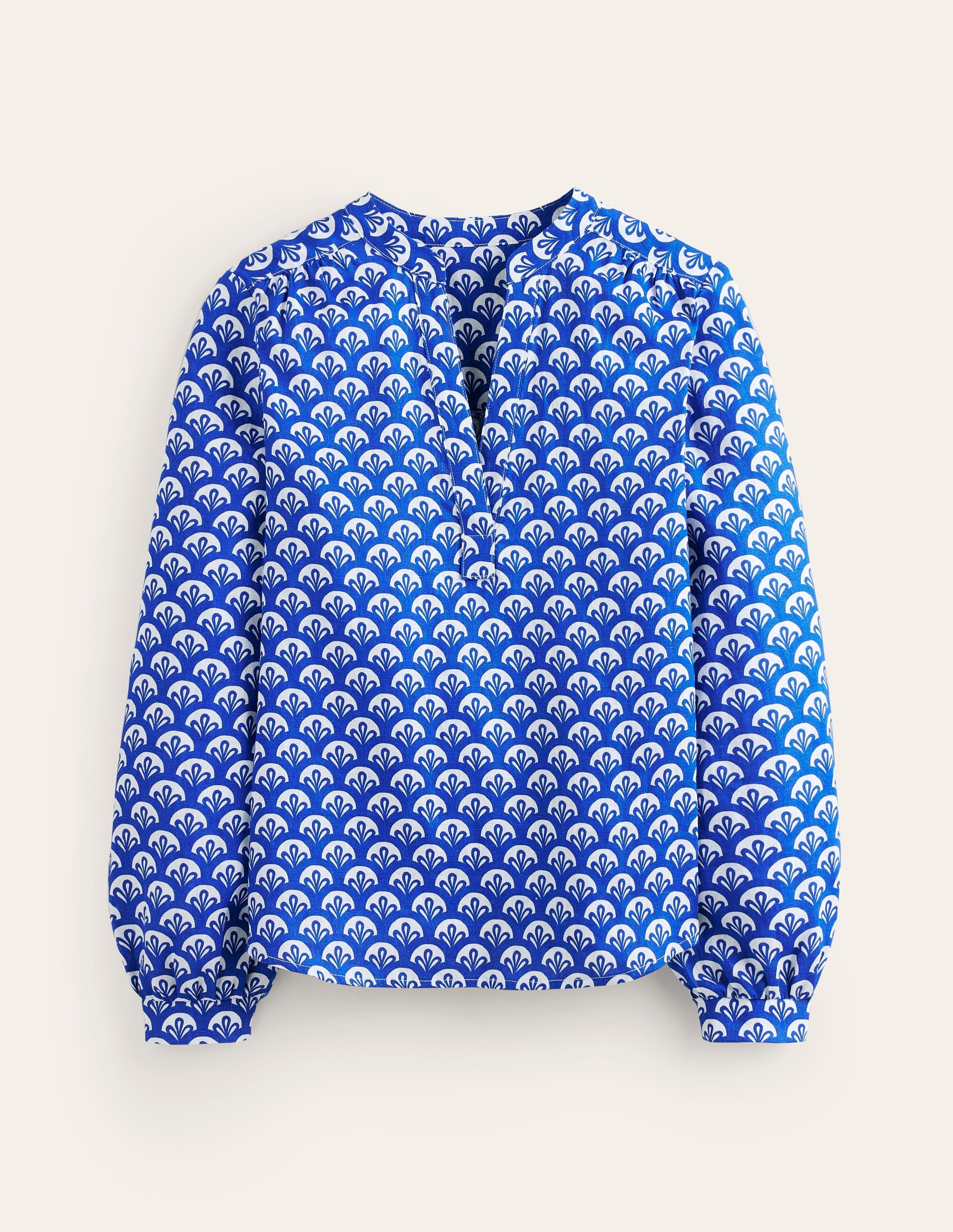 Alice Linen Top-Surf the Web, Foliage Geo - Image 5