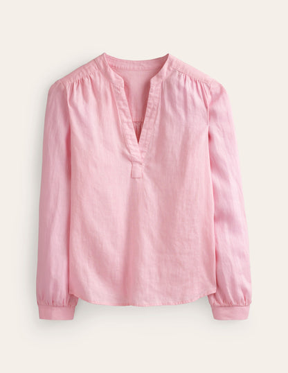 Alice Linen Top-Orchid Pink-6