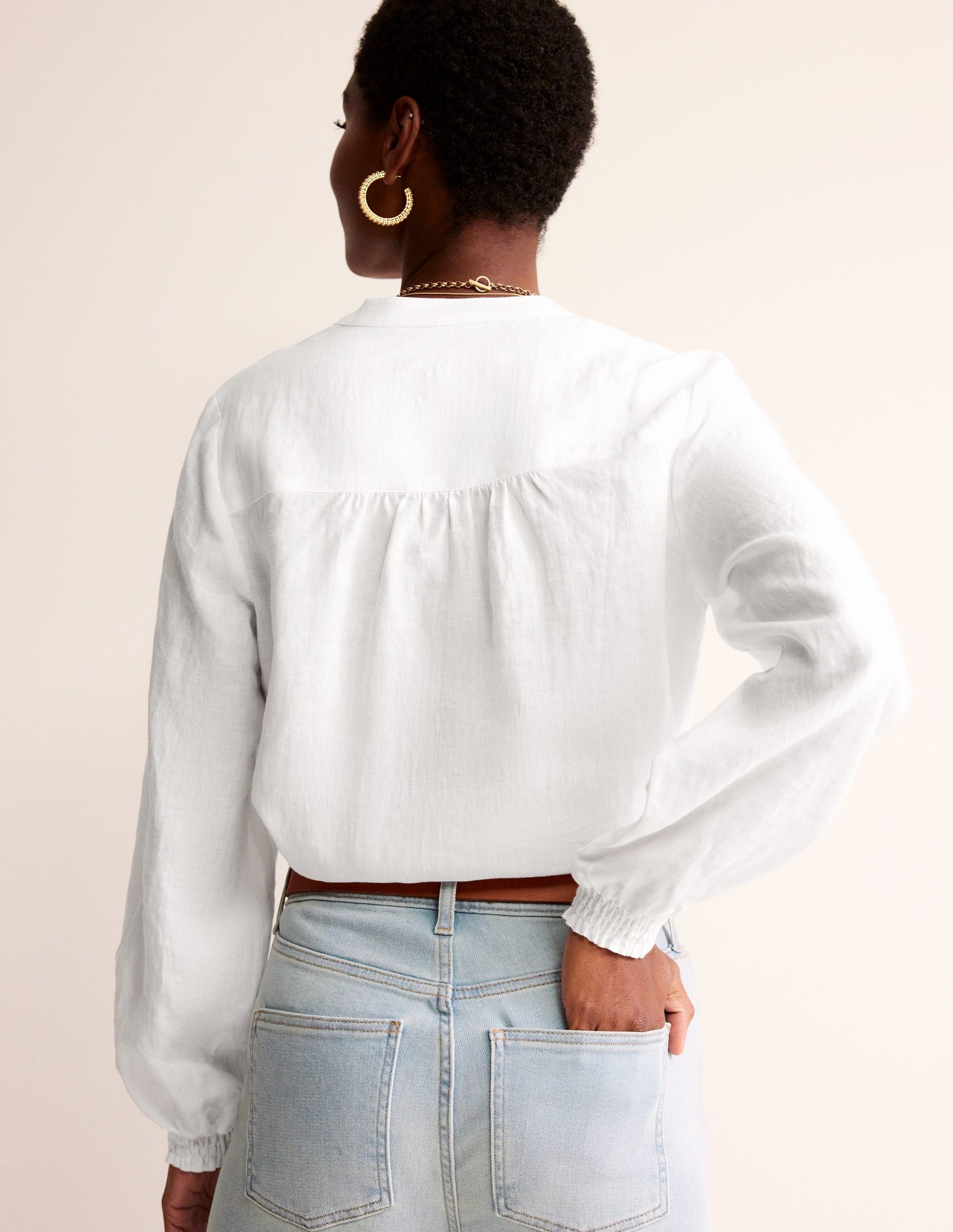 Alice Linen Top-White-3
