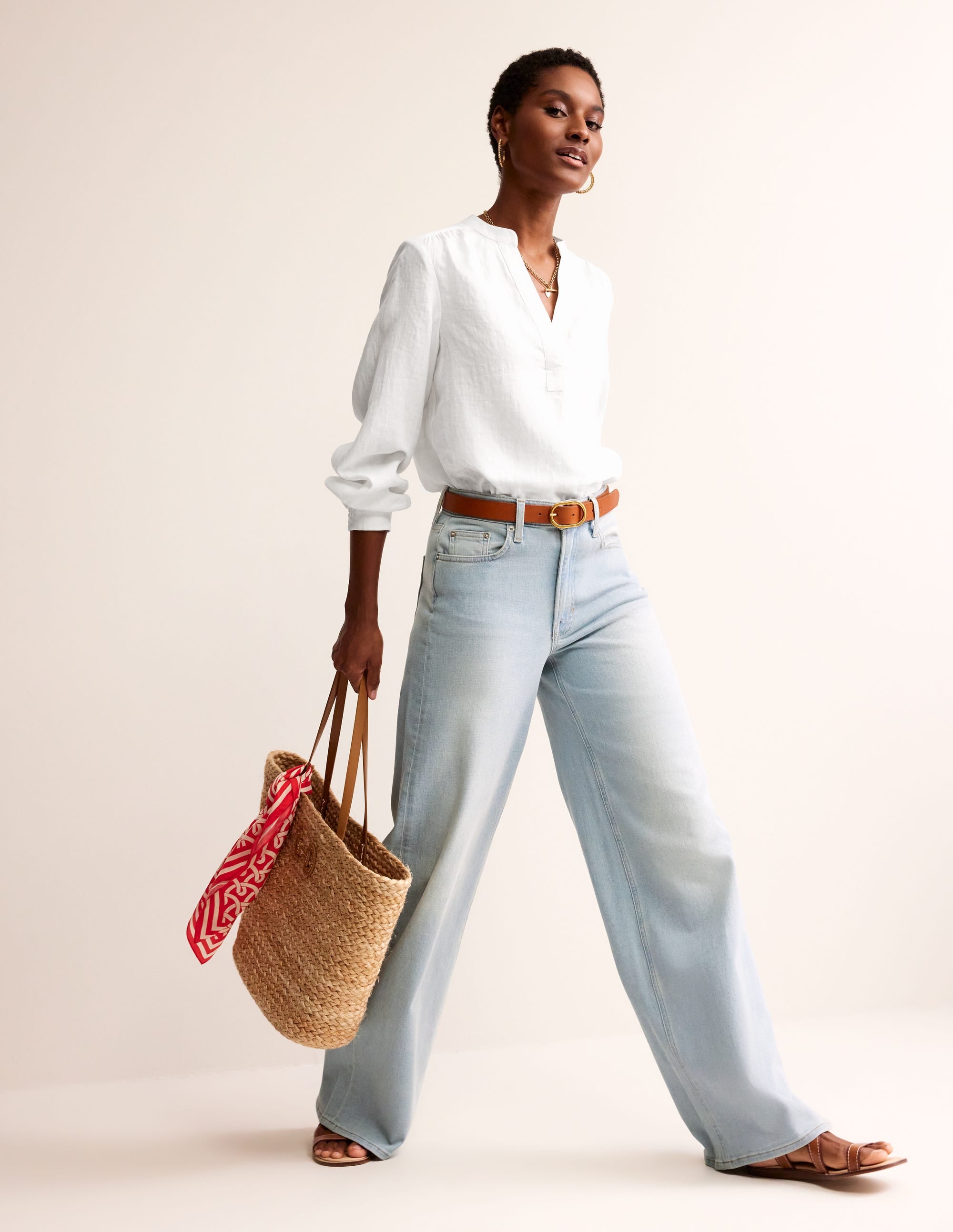 Alice Linen Top-White - Image 4