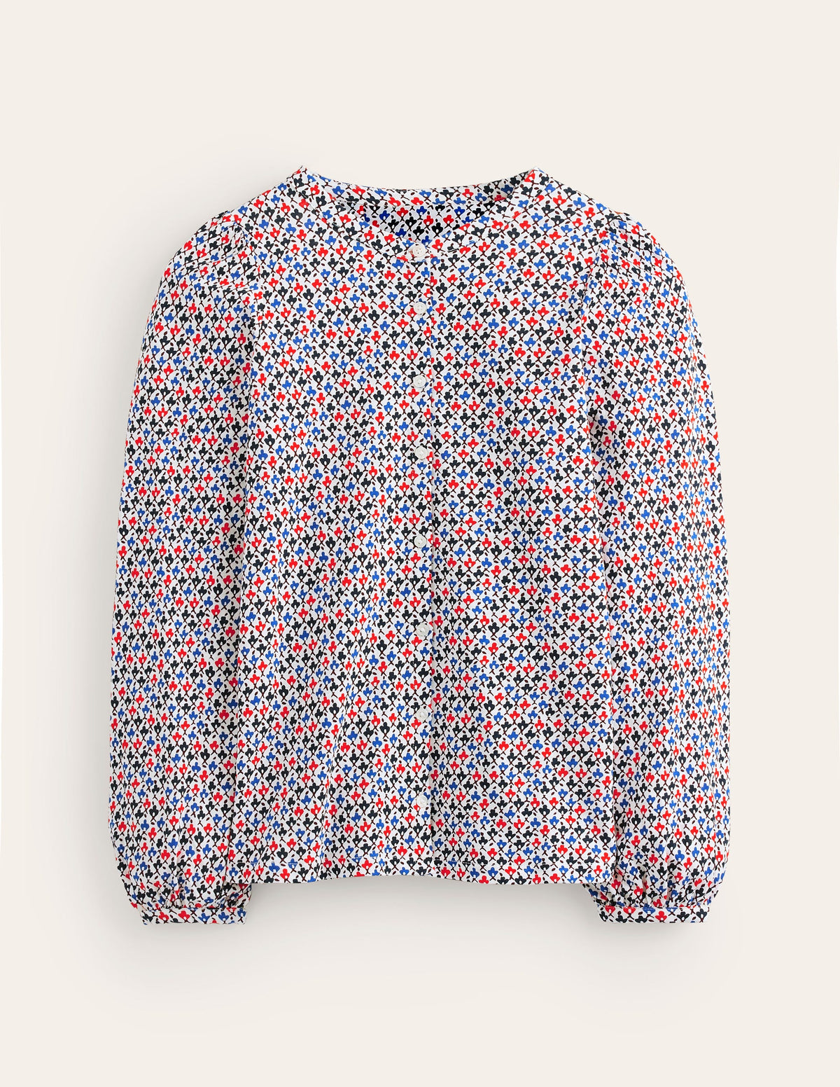 Marina Jersey Shirt-Multi, Trellis Bud - Image 5