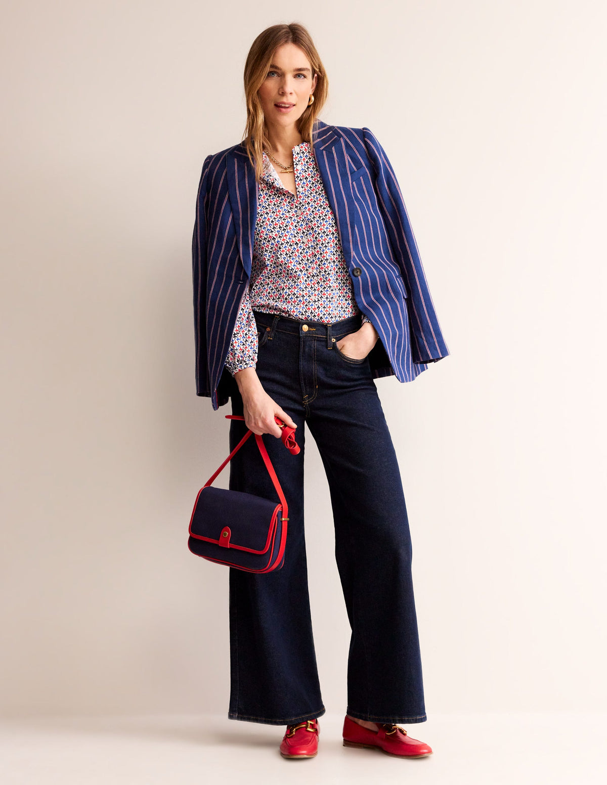 Marina Jersey Shirt-Multi, Trellis Bud - Image 4