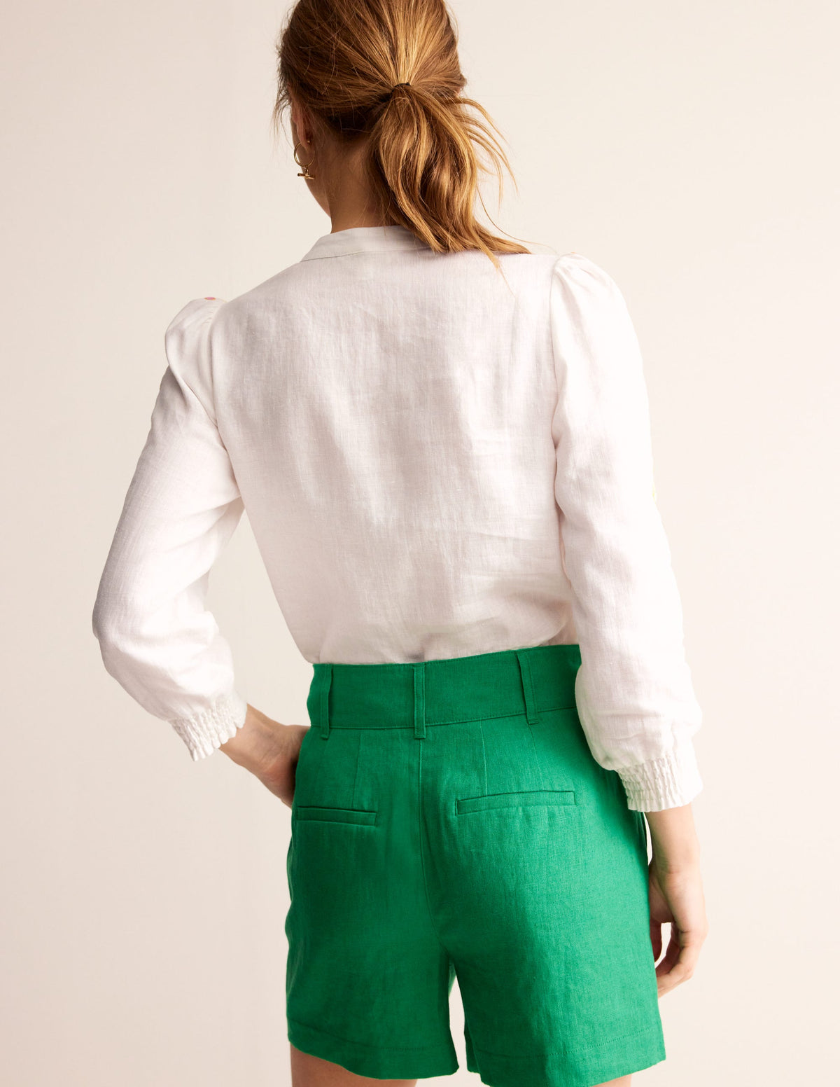 Ava Embroidered Top-White - Image 3