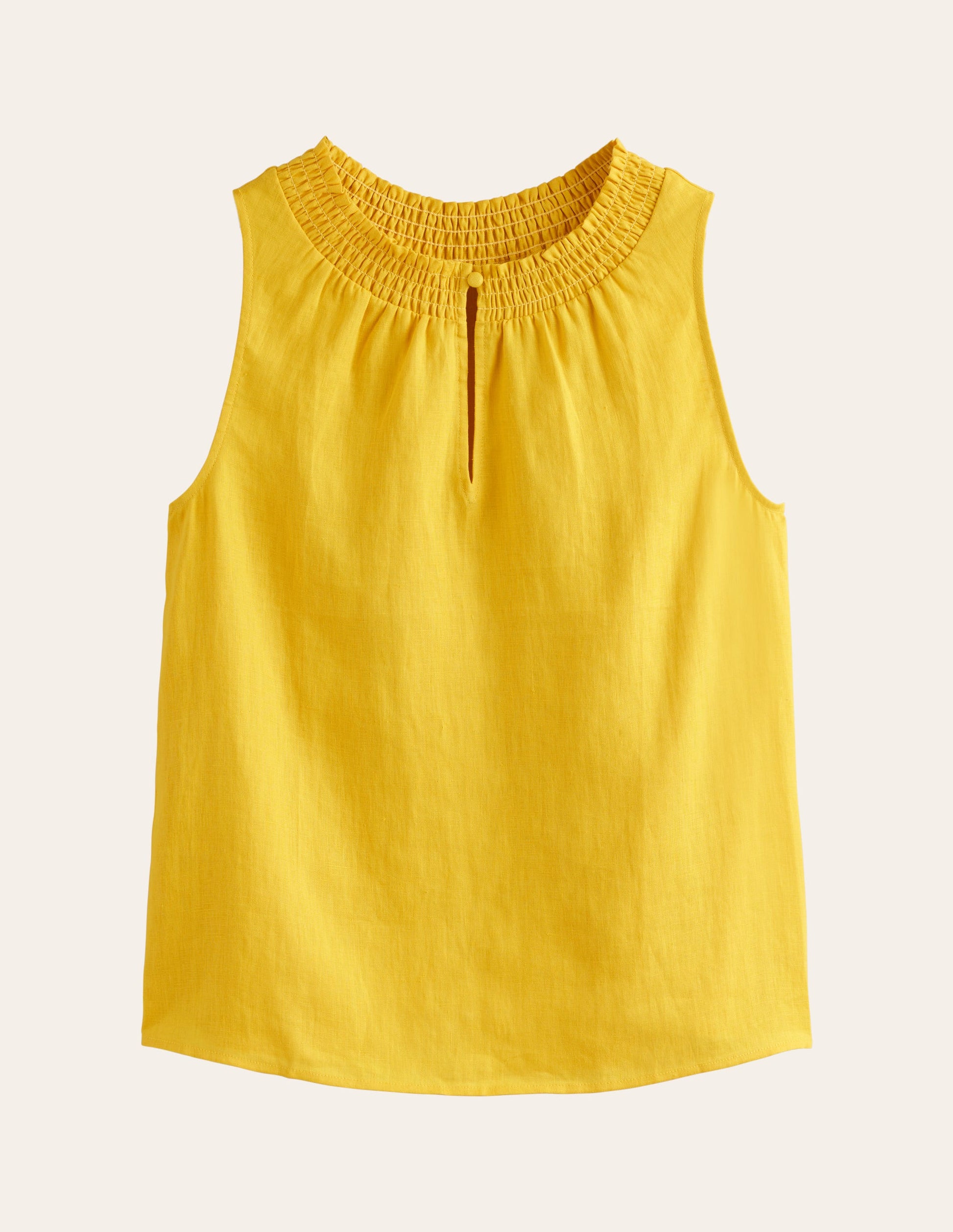 Georgia Linen Sleeveless Top-Pinapple-6