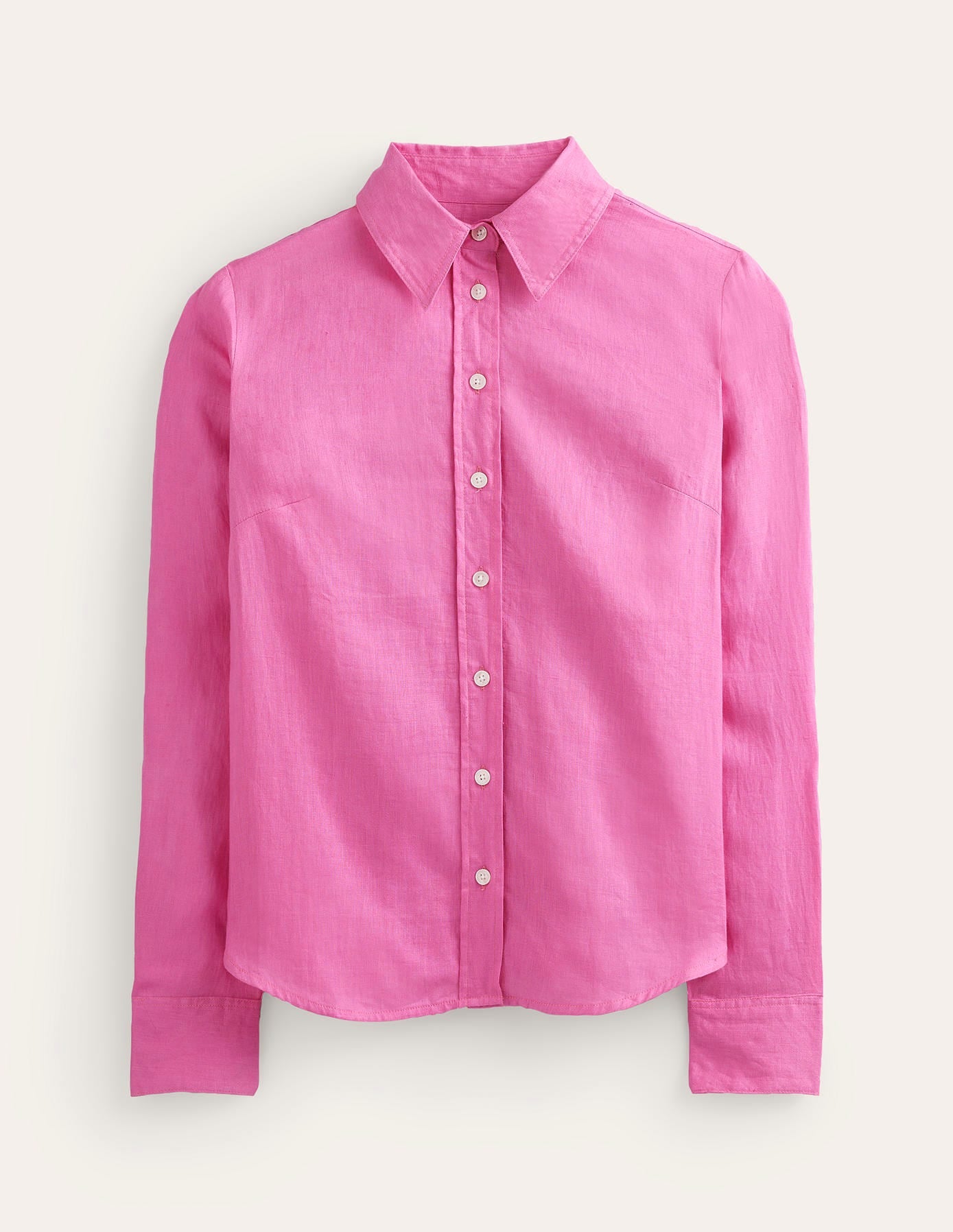 Sienna Linen Shirt-Pop Pansy-5