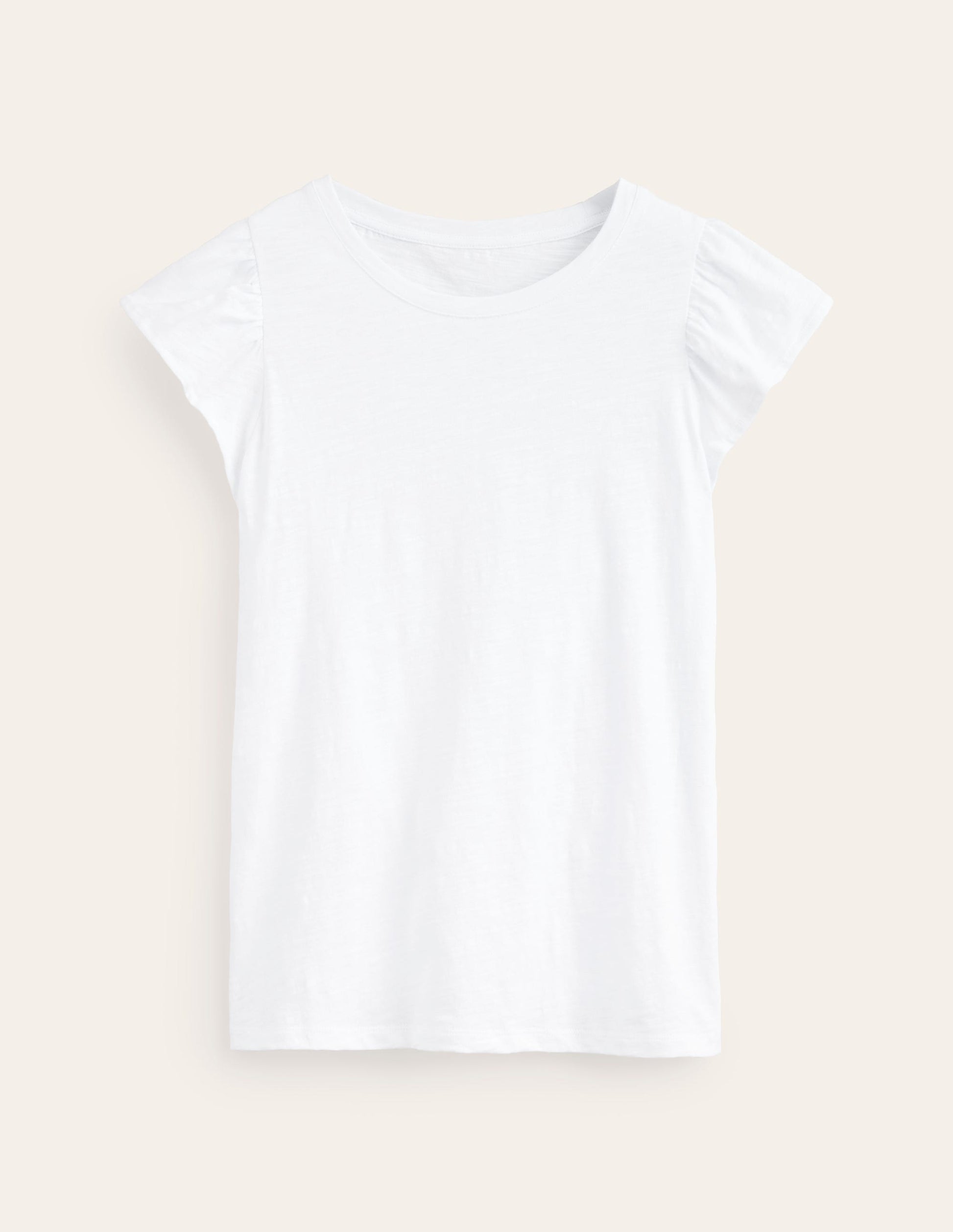 Cotton Flutter Top-White-6