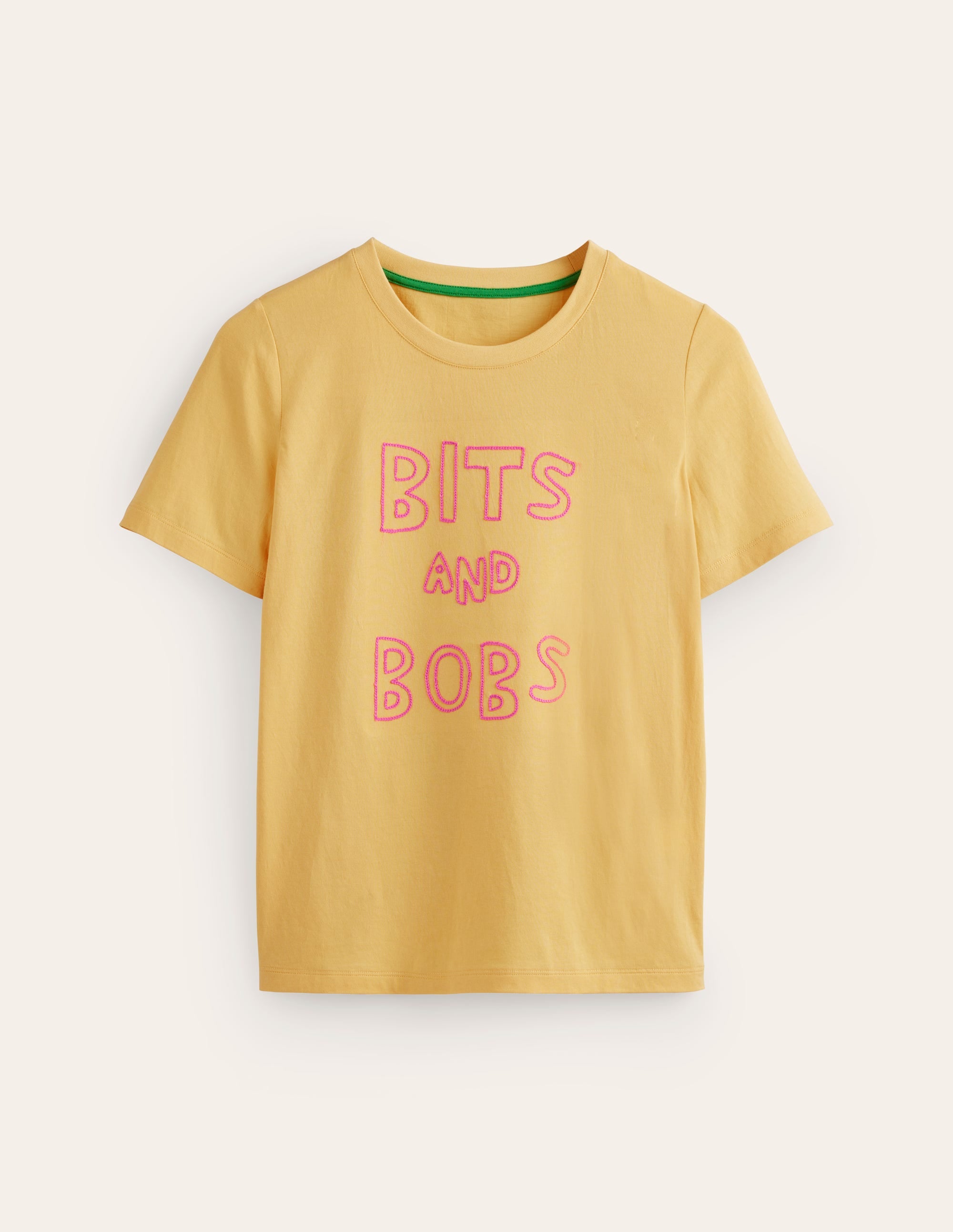 Rosa Embroidered T-Shirt-Dusky Citron, Bits and Bobs - Image 5