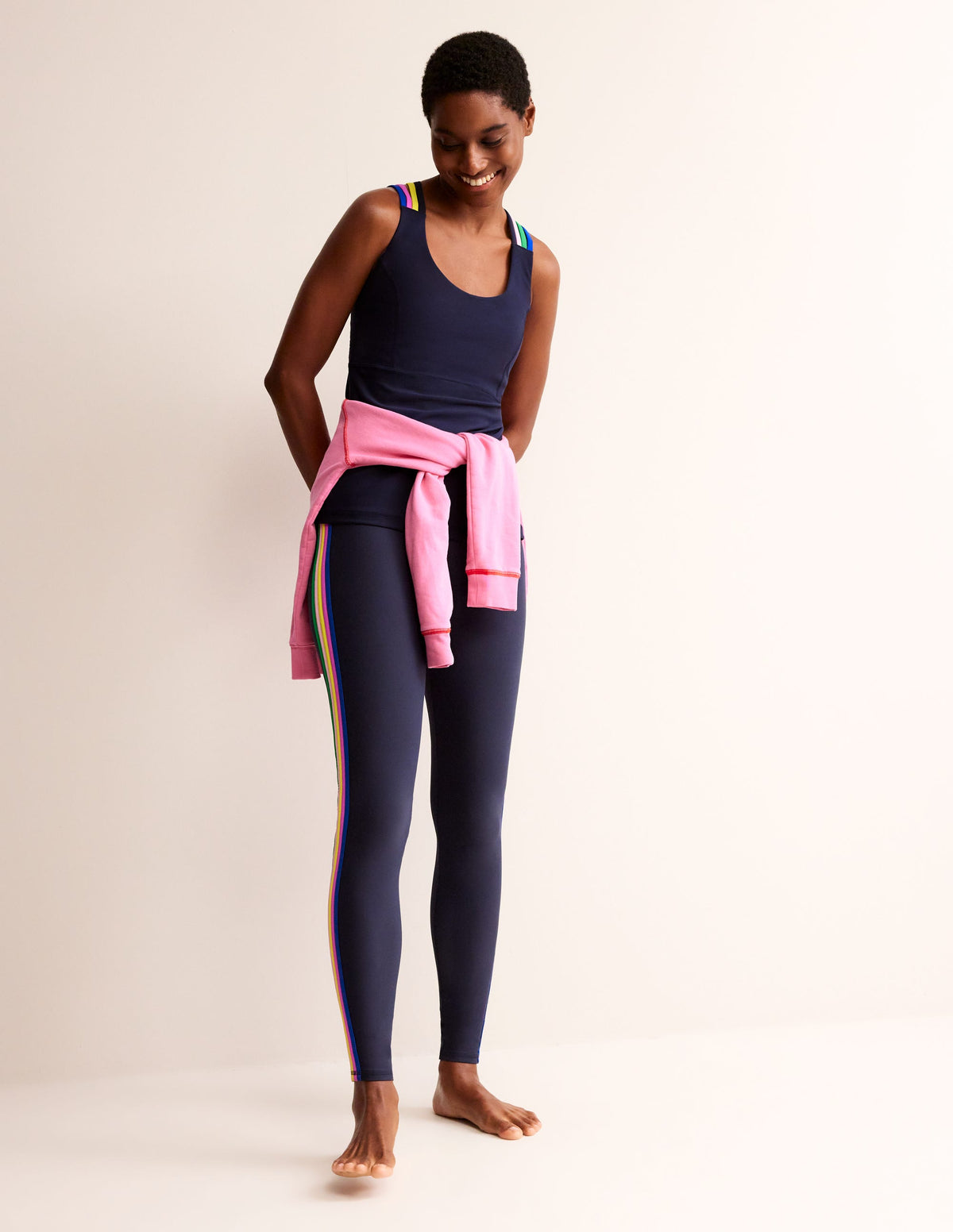 Cross Back Active Vest-Navy, Multi - Image 4