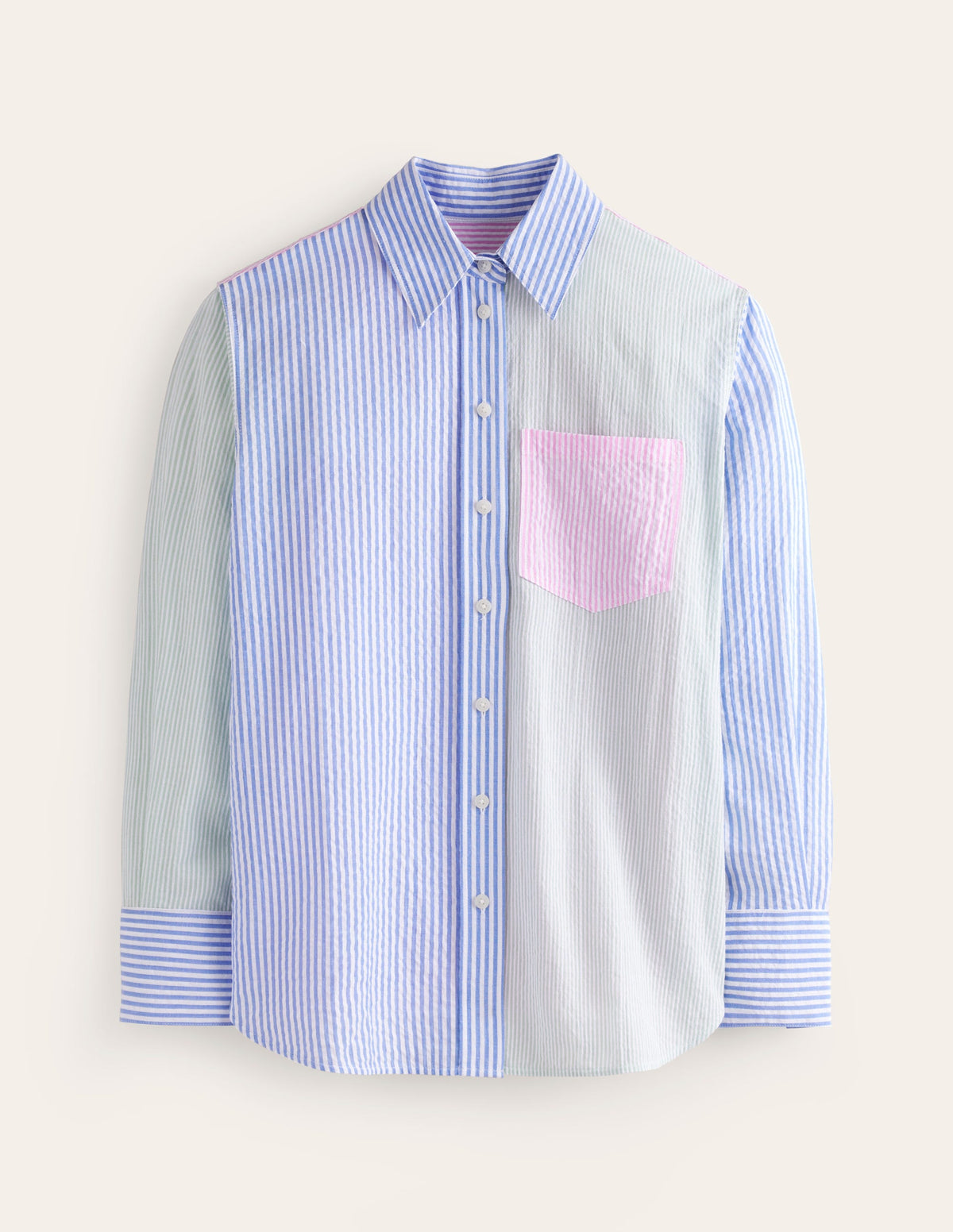 Connie Seersucker Shirt-Hotch Multi - Image 5