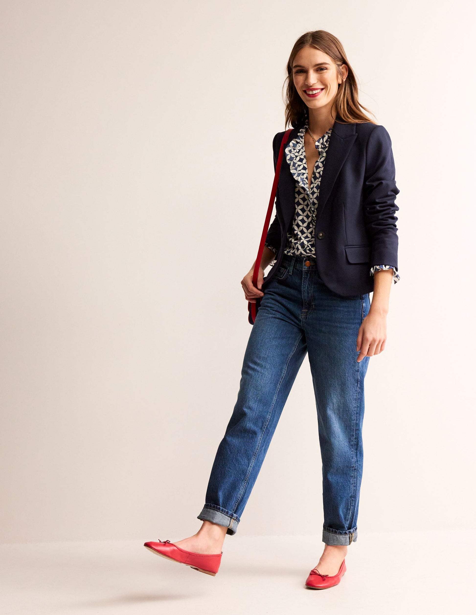 Canonbury Ponte Blazer-Navy-4