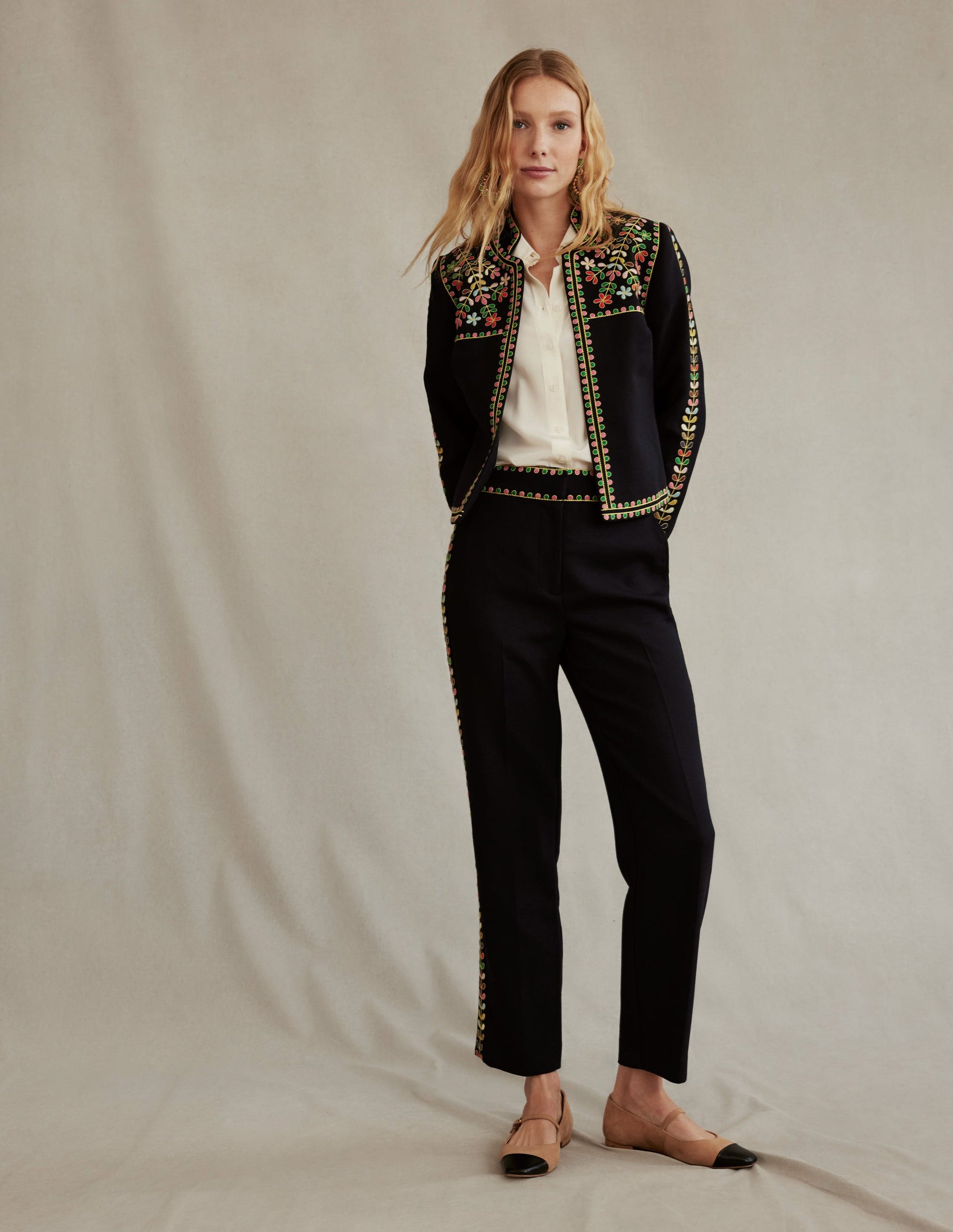 Embroidered Icon Jacket-Navy-5