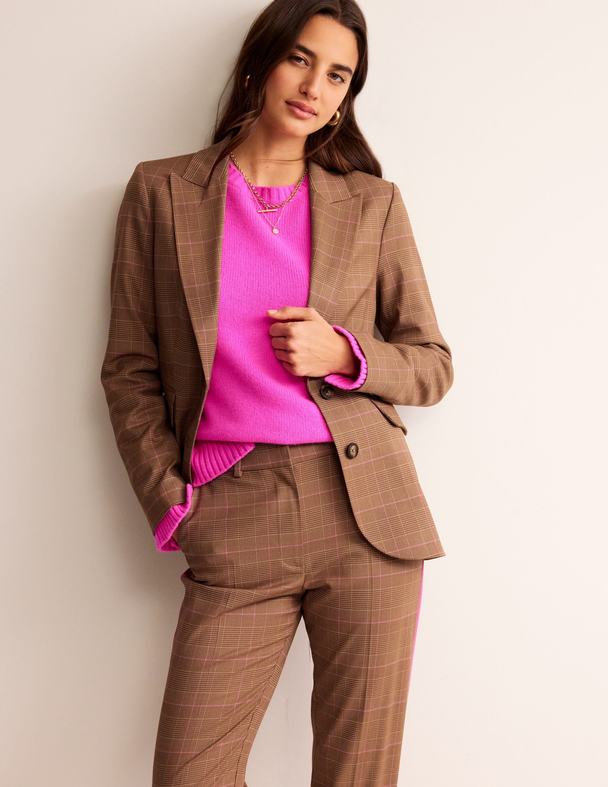 Marylebone Check Blazer-Check - Image 4