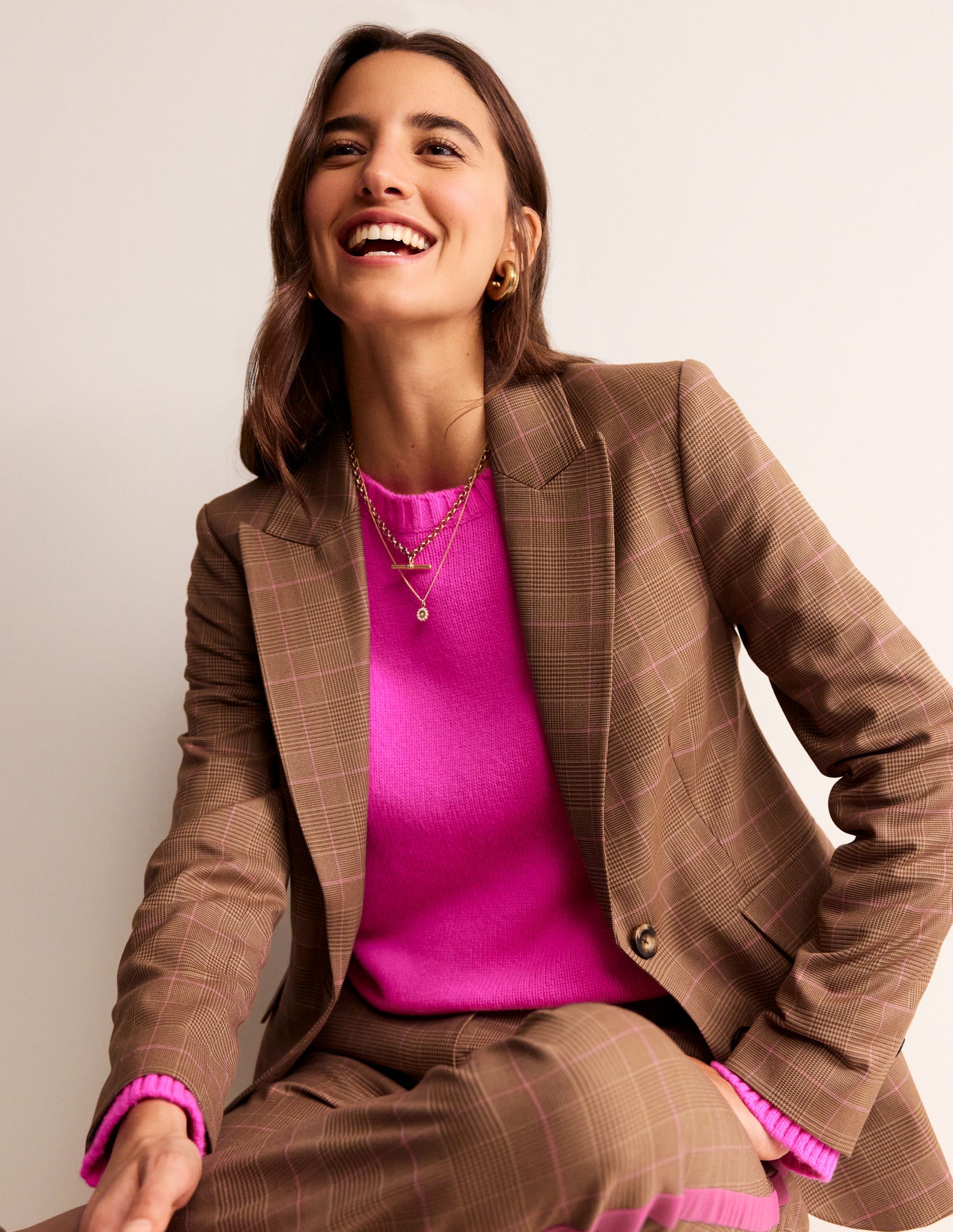 Marylebone Check Blazer-Check-5