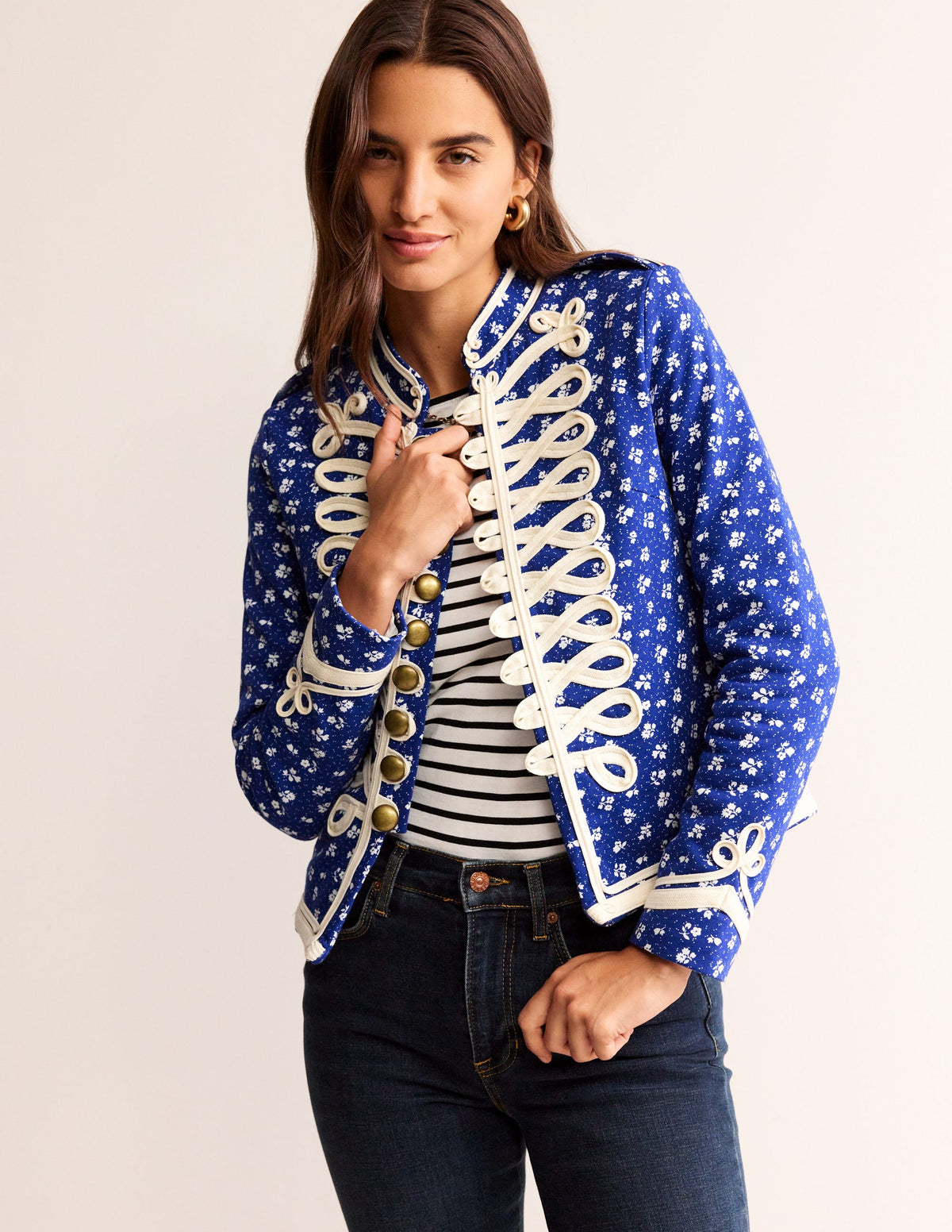 Jersey Military Jacket-Blue-4