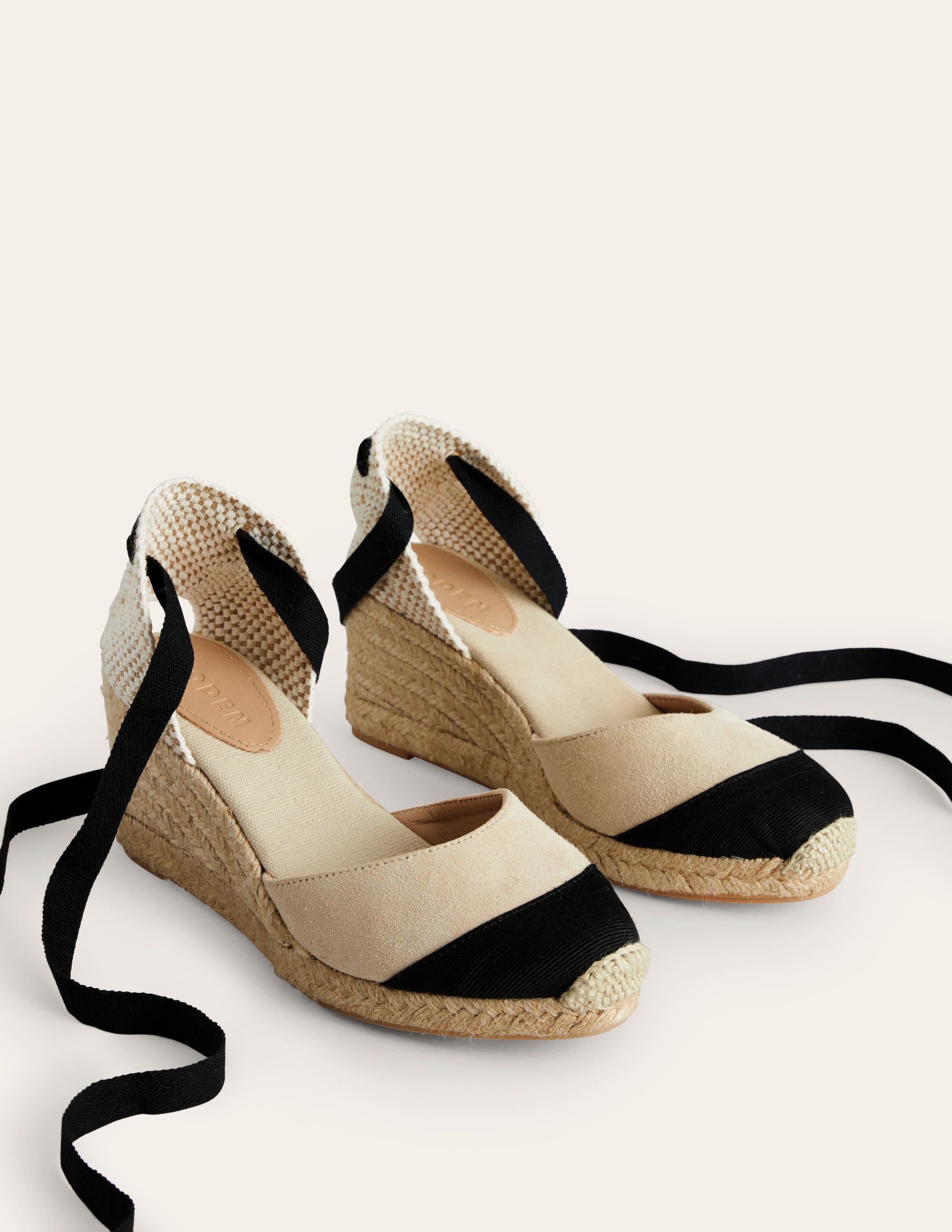 Cassie Espadrille Wedge-Oatmeal/ Black - Image 3